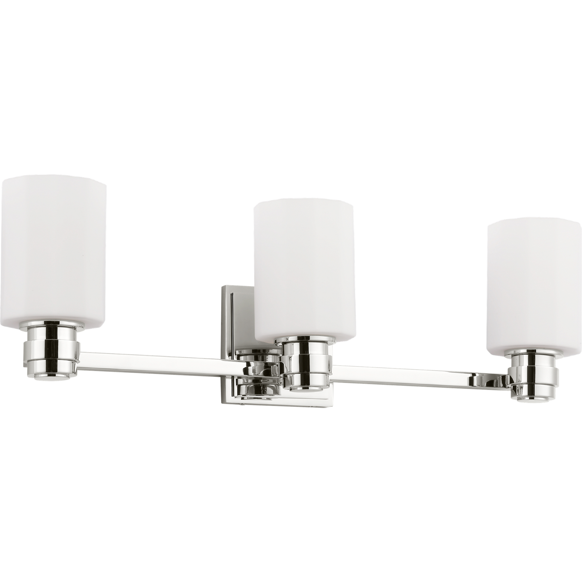 C&M by Chapman & Myers Fairfax 3 Light 24 inch Polished Nickel Bath Vanity Wall Light in Standard