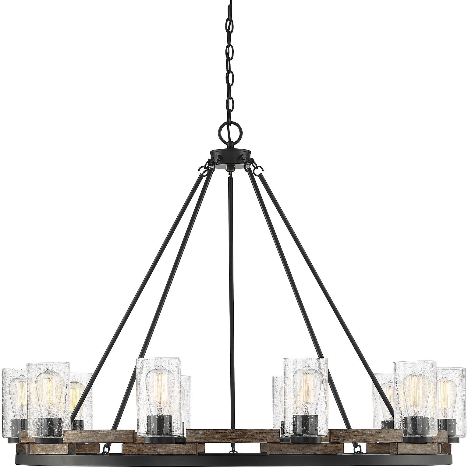 Lynwood 10 Light 45 inch Lodge Chandelier Ceiling Light, Lighting One