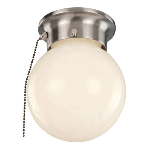 Dash 1 Light 6 inch White Flushmount Ceiling Light