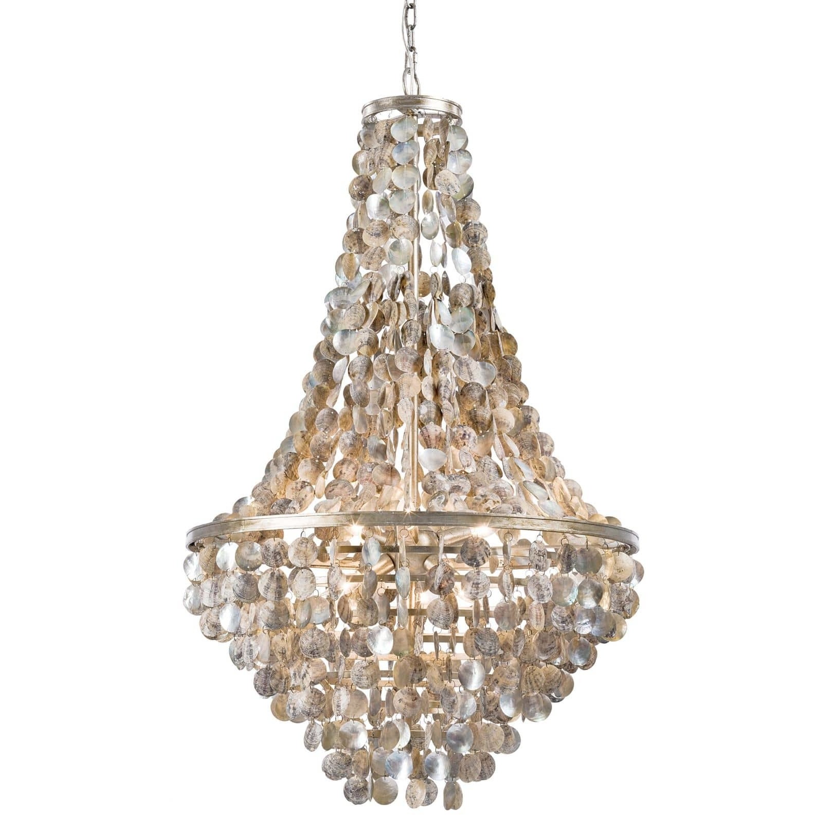 Capri 6 Light 25.5 inch Natural Chandelier Ceiling Light