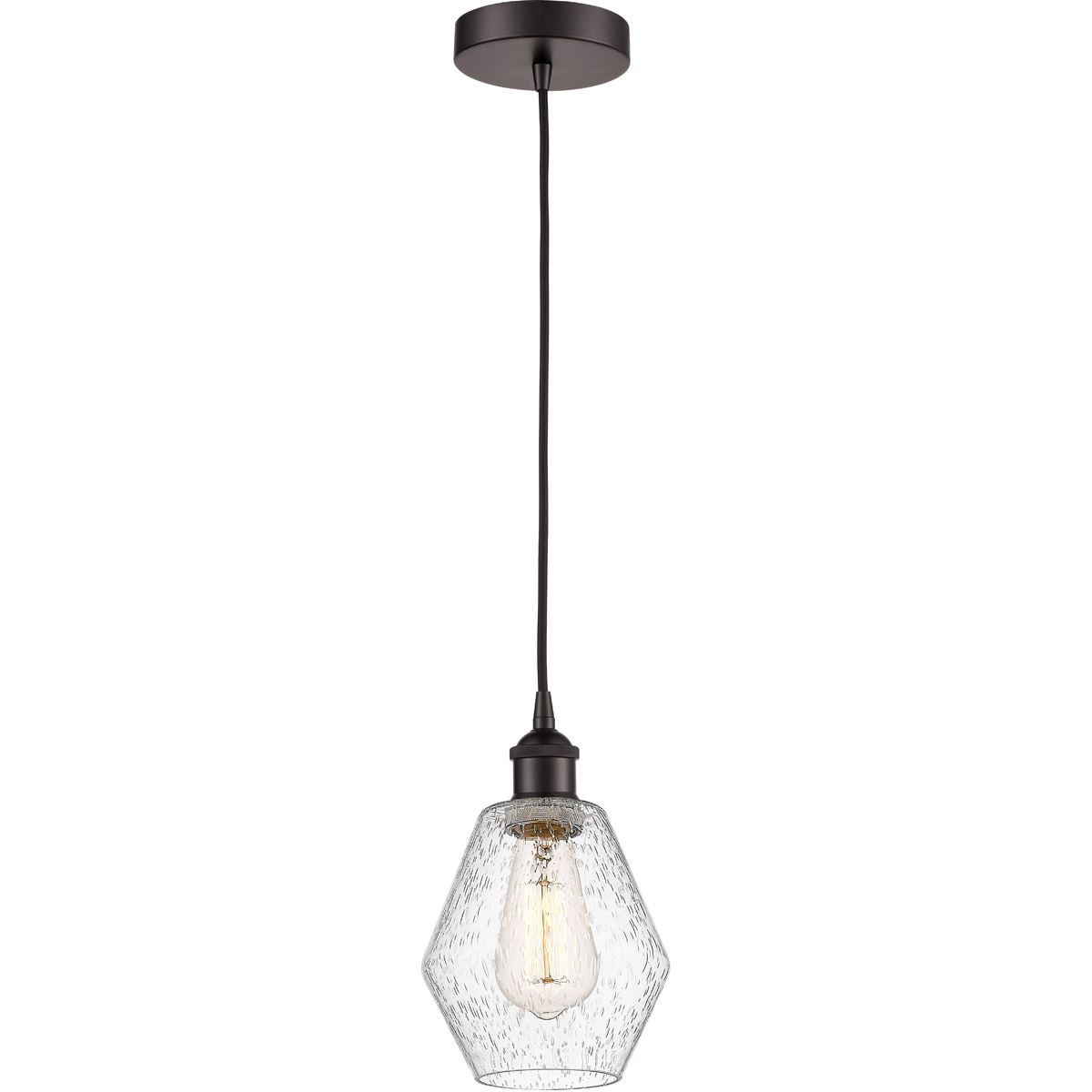 Edison Cindyrella 1 Light 6 inch Oil Rubbed Bronze Mini Pendant Ceiling Light