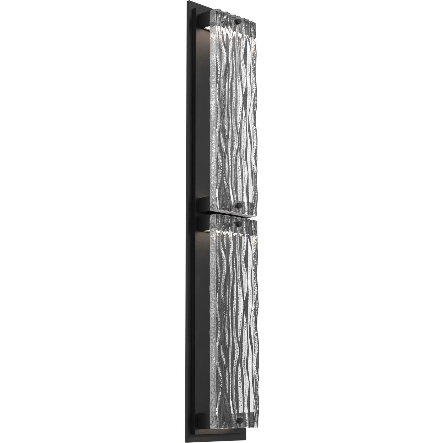 Tabulo LED Textured Black Outdoor Sconce