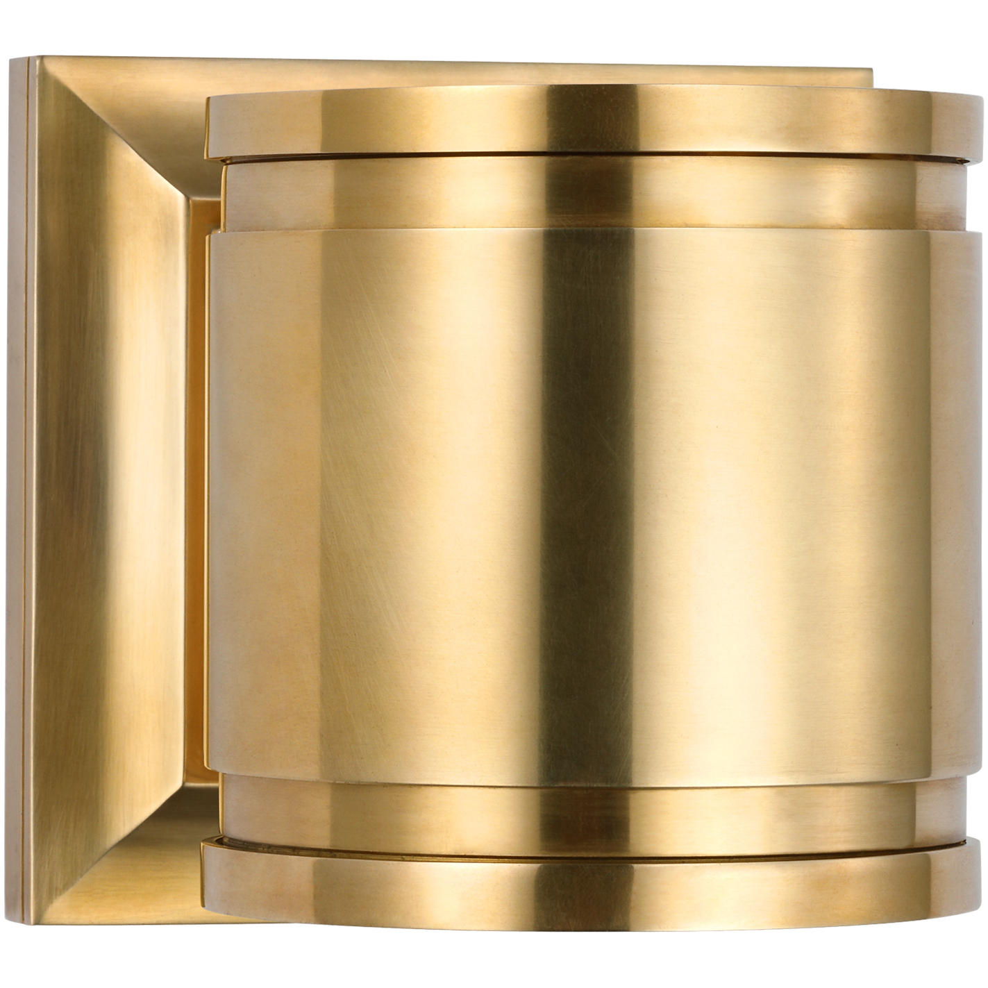 Chapman & Myers Provo LED 4.5 inch Antique-Burnished Brass Canister Wall Light