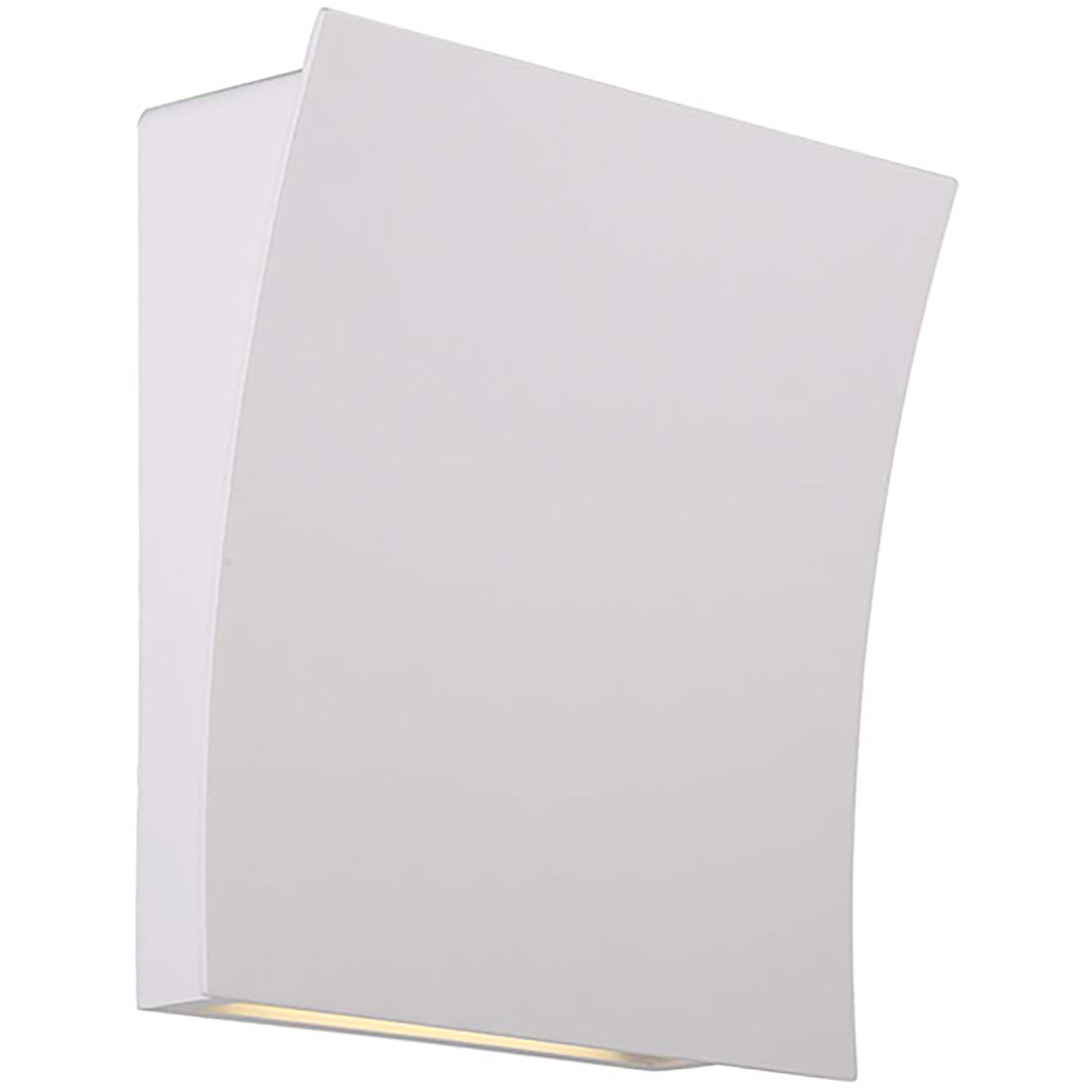 Slide LED 3.8 inch White ADA Wall Sconce Wall Light in 3000K