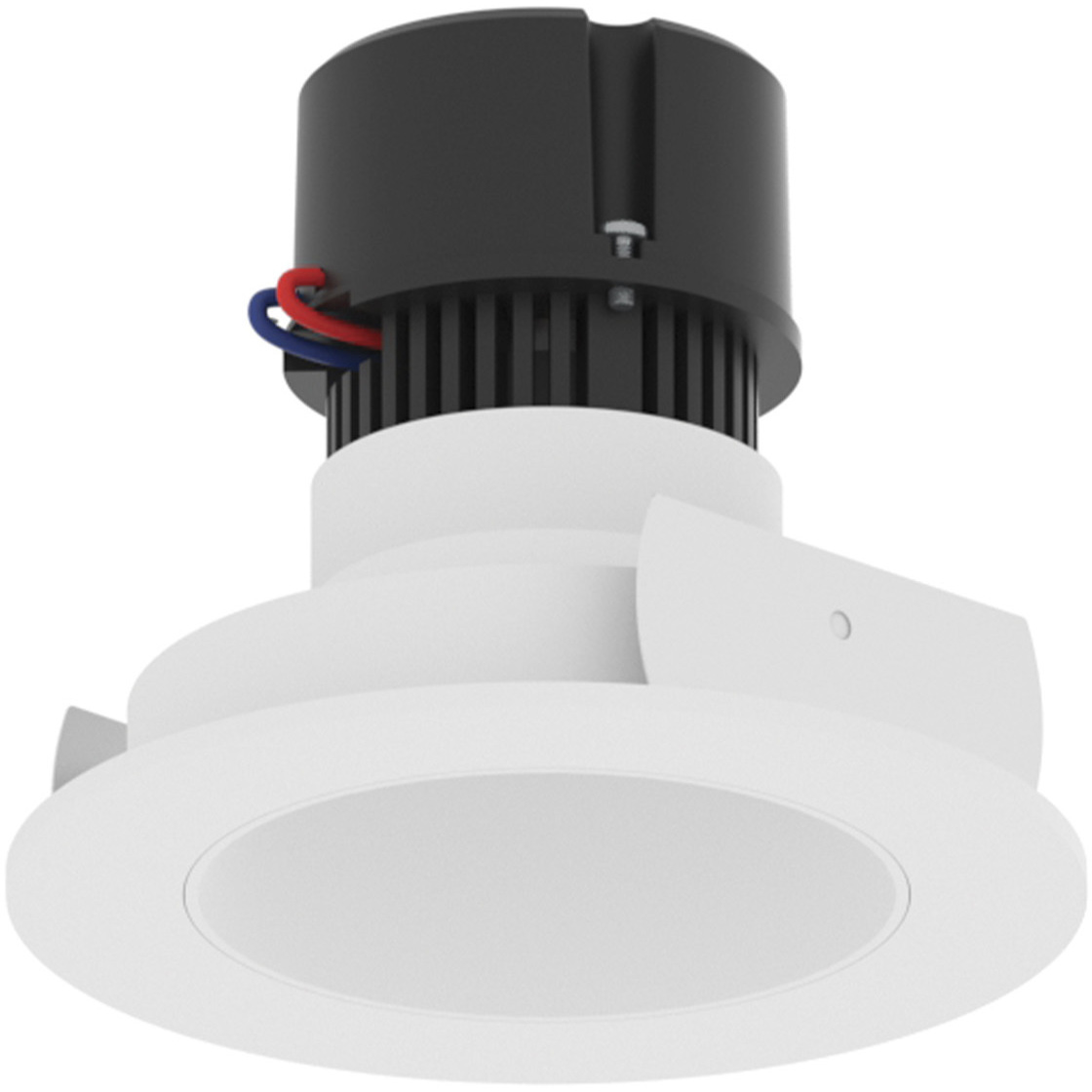 Pearl Warm White Reflector / Warm White Flange LED Round Retrofit Reflector in 3000K, 4" Retrofit