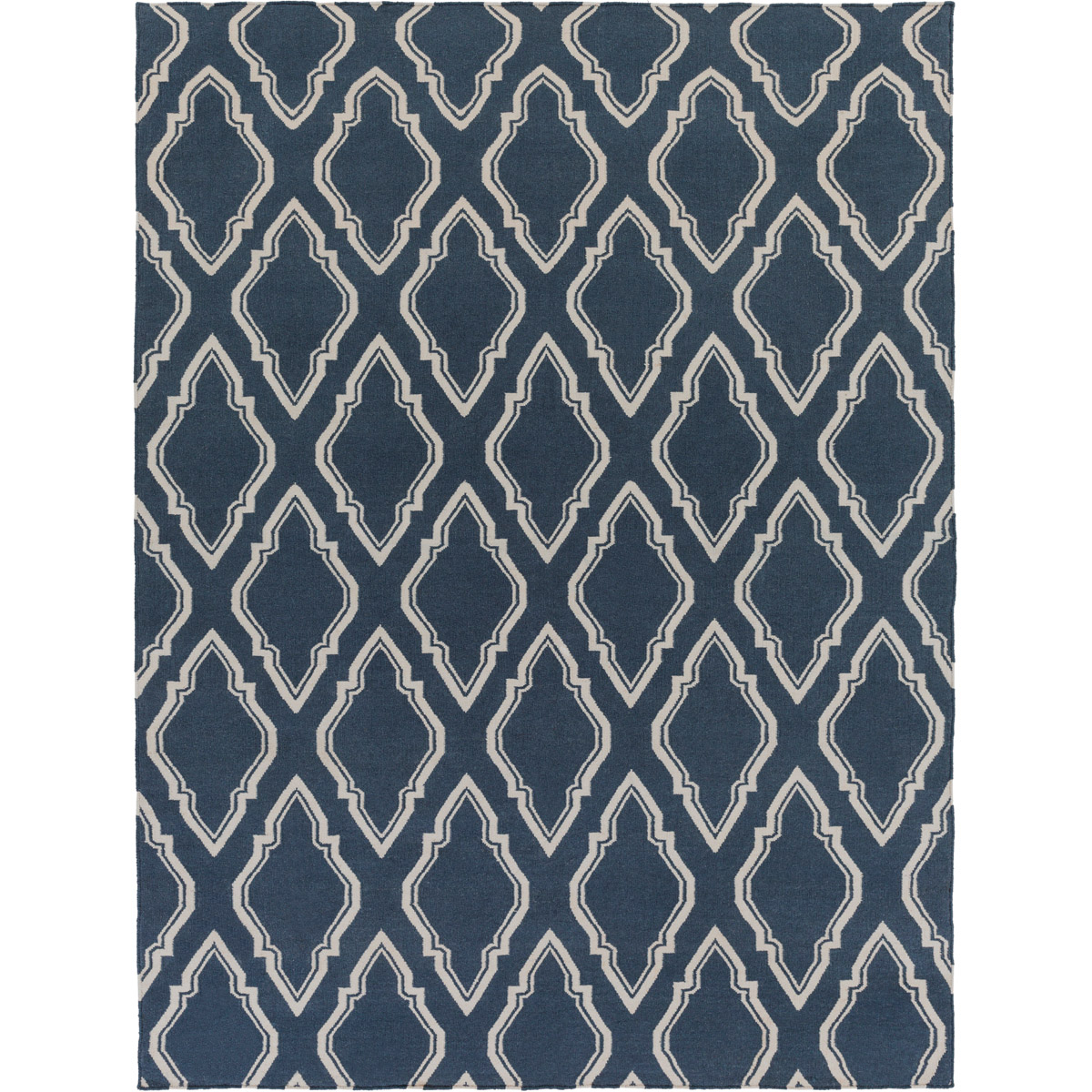 Fallon 132 X 96 inch Navy, Cream Rug