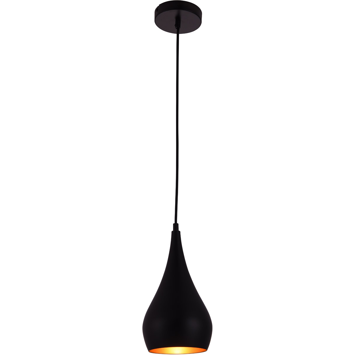 Nora 1 Light 6 inch Black Pendant Ceiling Light