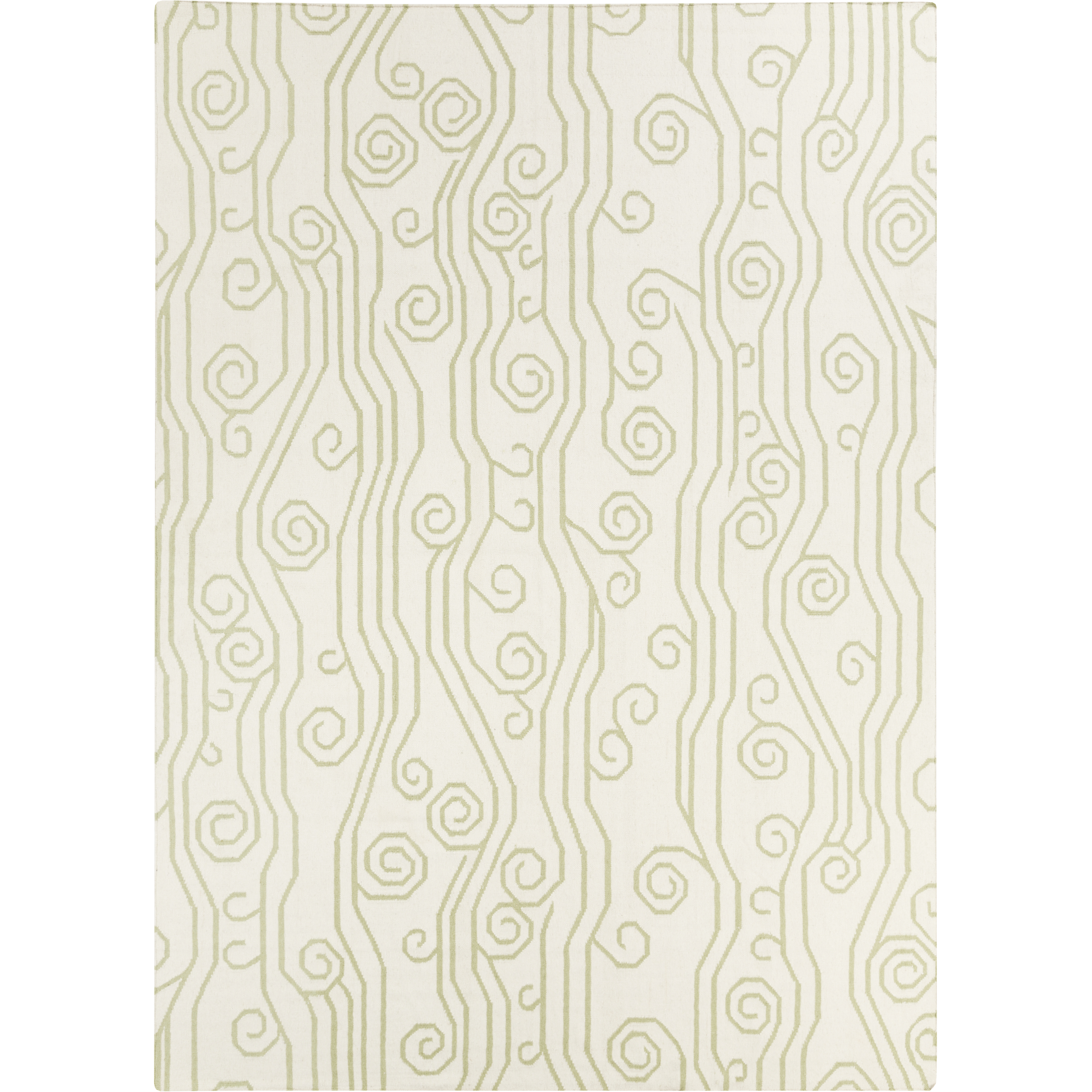 Boardwalk 132 X 96 inch Ivory, Lime Rug