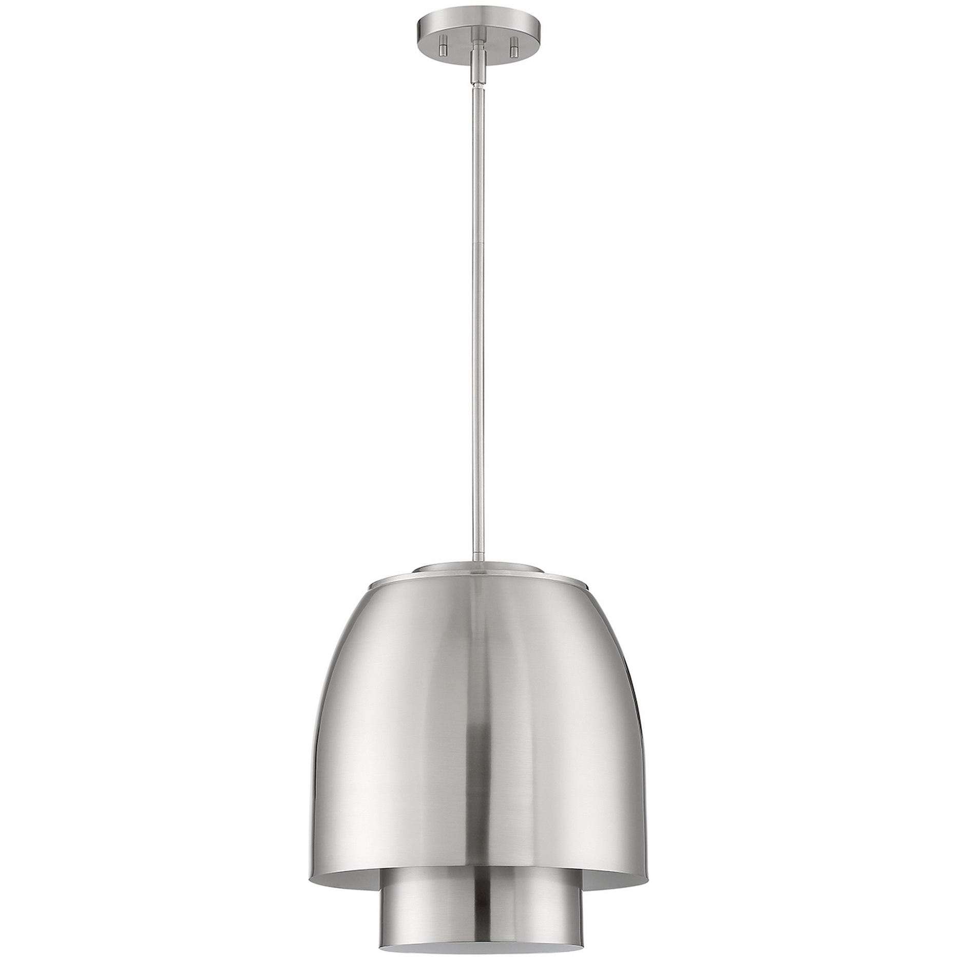 Sprizzo 1 Light 12.5 inch Satin Nickel Pendant Ceiling Light