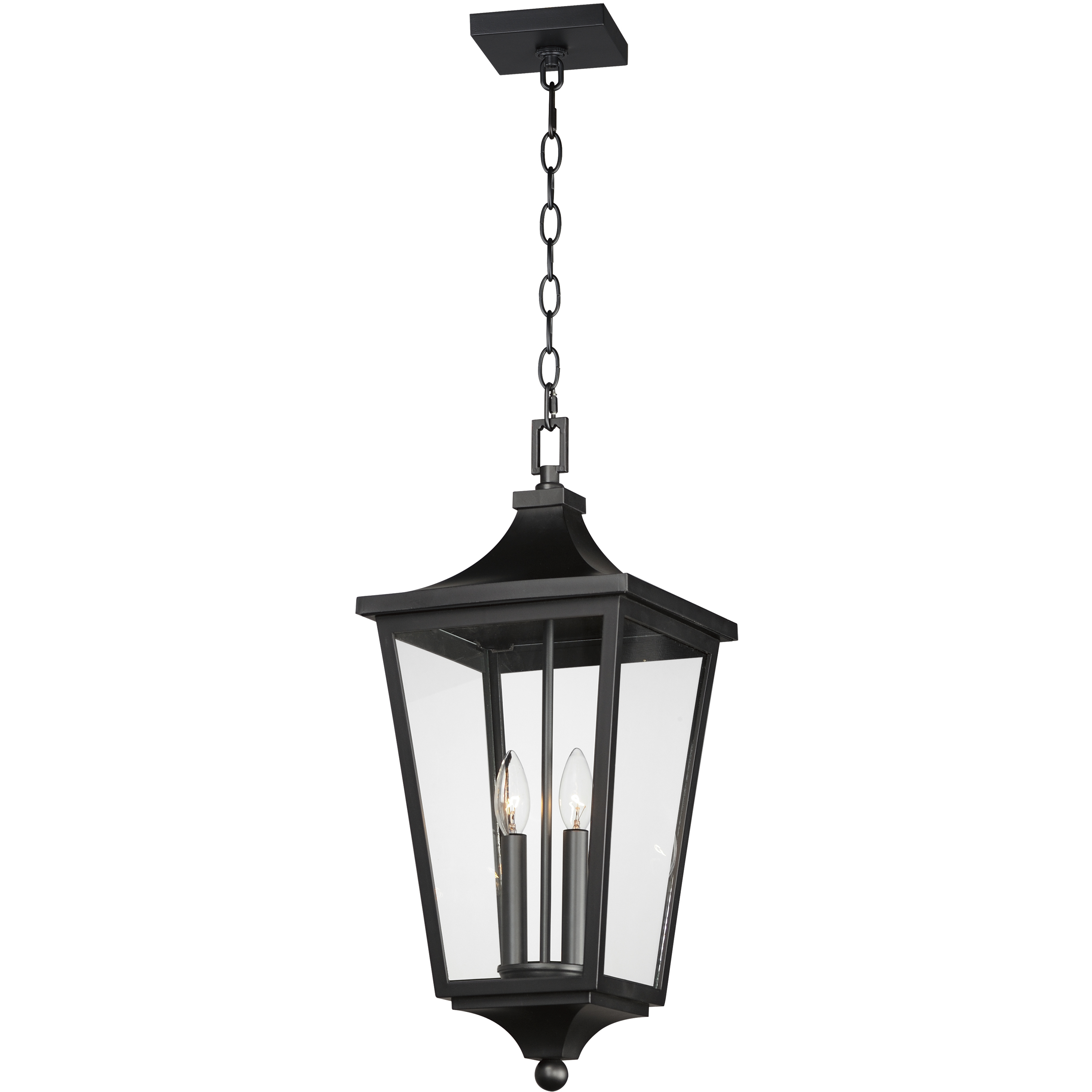 Sutton Place VX 2 Light 10 inch Black Outdoor Pendant