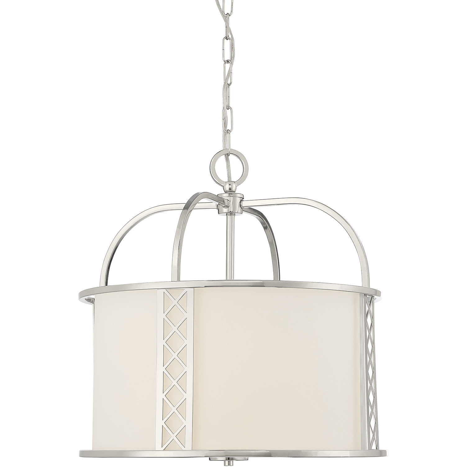 Rockford 3 Light 18 inch Polished Nickel Pendant Ceiling Light, Essentials
