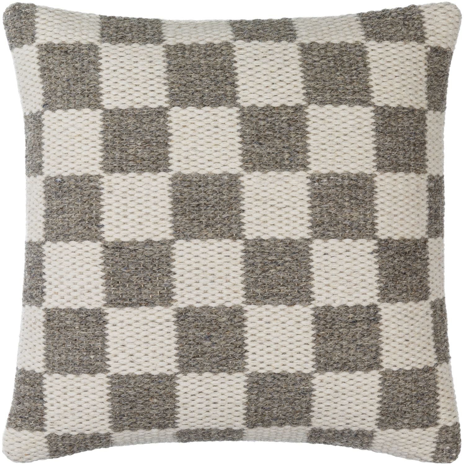 Preethi 22 X 22 inch Ivory/Brown Accent Pillow