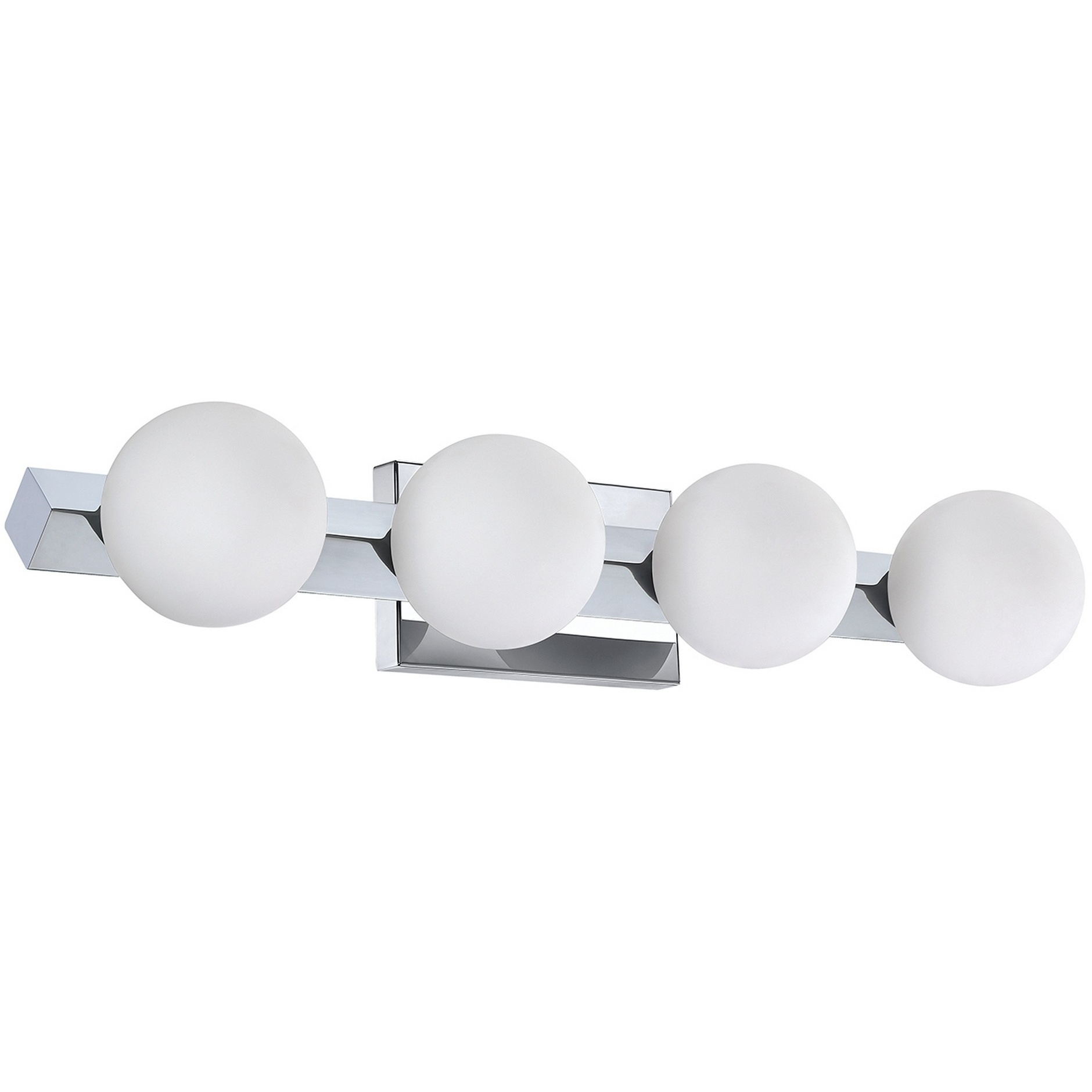 Orbitron 8 Light 28 inch Chrome Vanity Light Wall Light