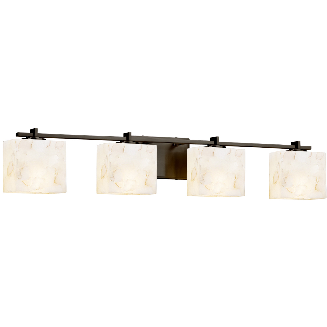 Alabaster Rocks LED 35.75 inch Dark Bronze Vanity Light Wall Light in 2800 Lm LED, Rectangle