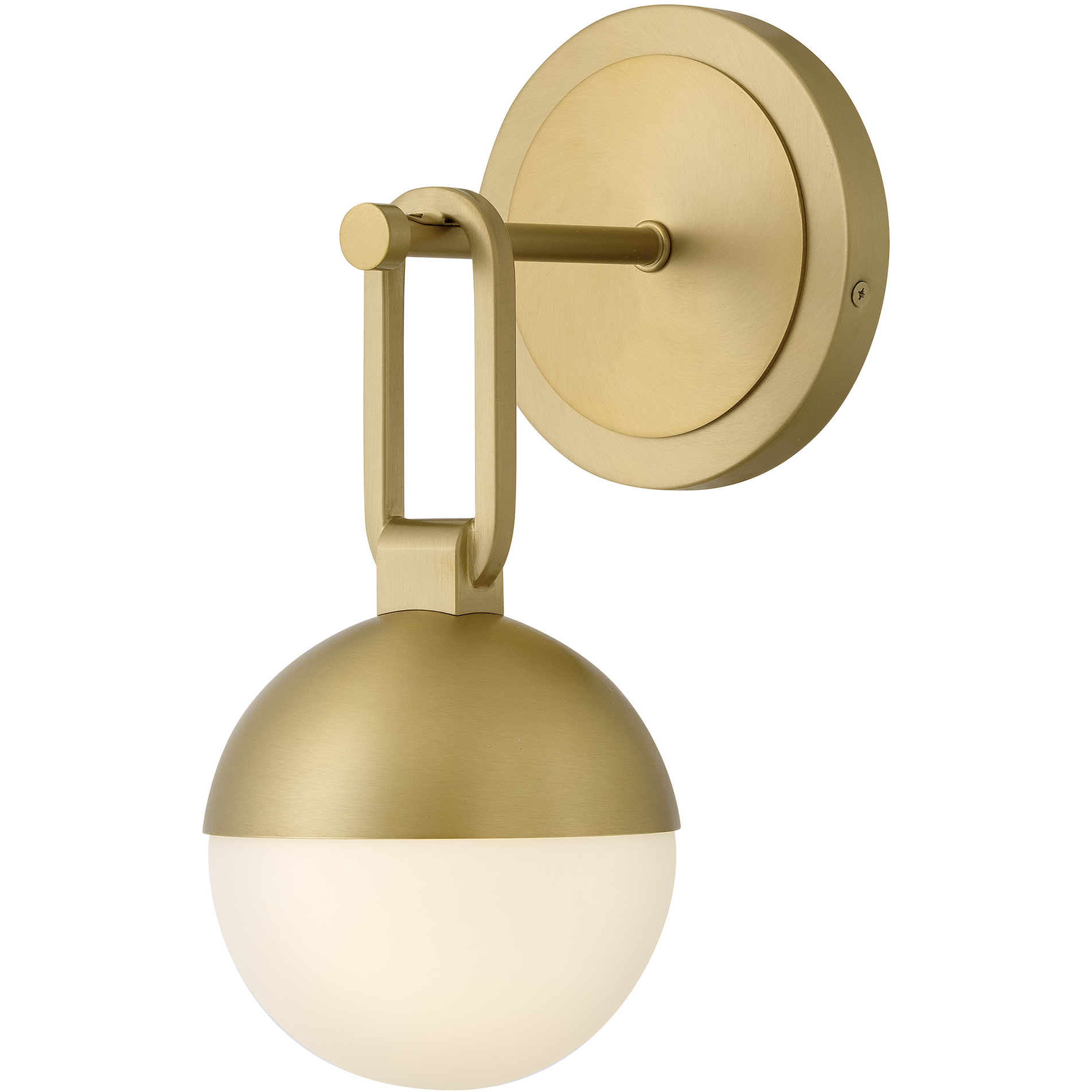 Bowie 1 Light 7.75 inch Lacquered Brass Bath Sconce Wall Light