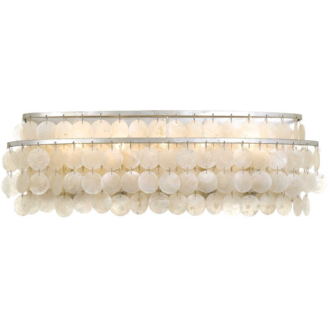 Brielle Bath Vanity Light Wall Light in Antique Silver