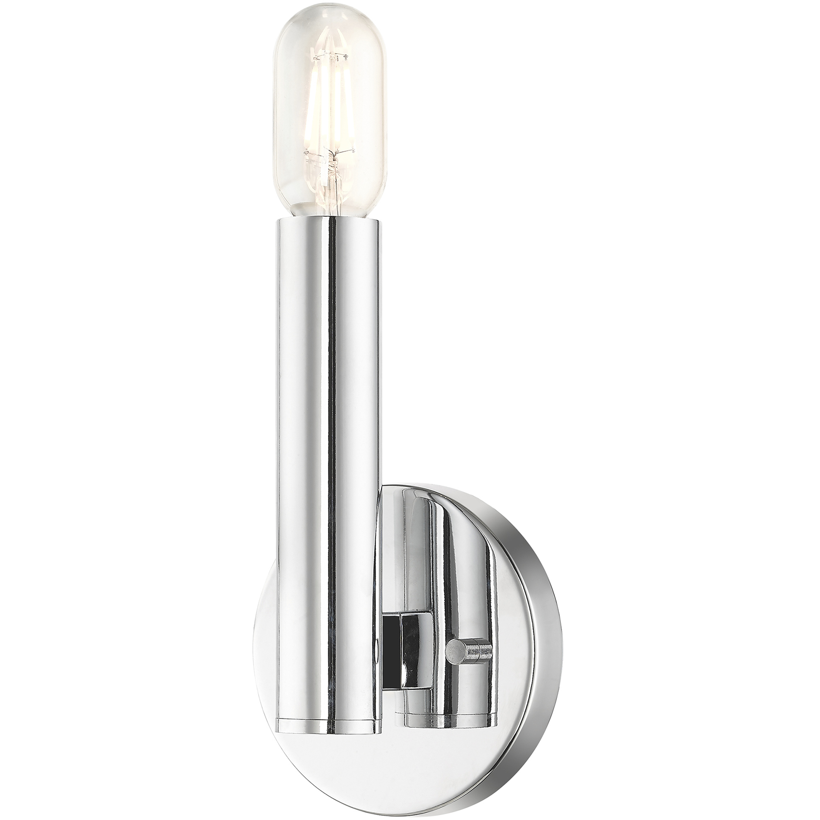Modern chrome sconce best sale
