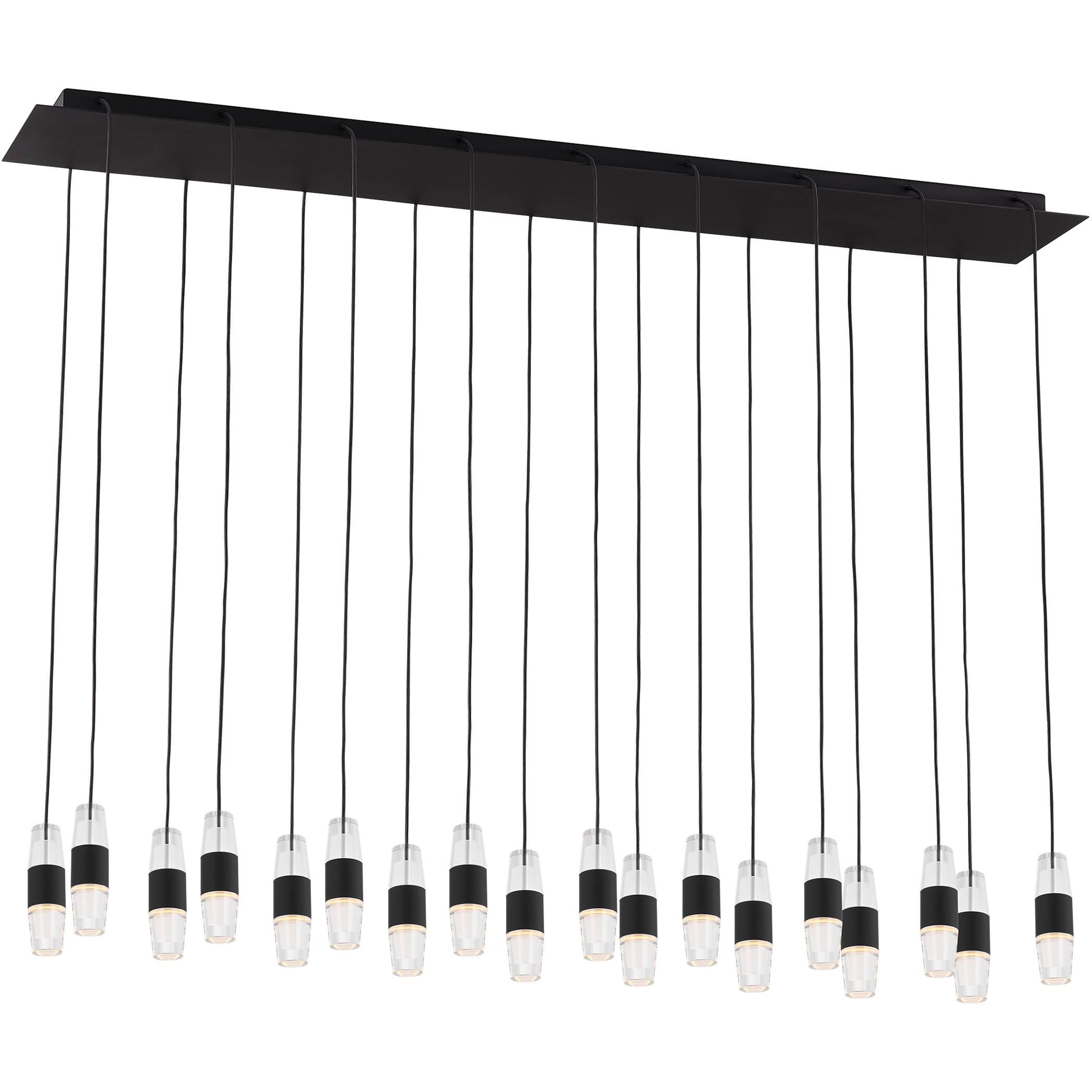 Sean Lavin Lassell 18 Light 10.8 inch Nightshade Black Chandelier Ceiling Light in 277V