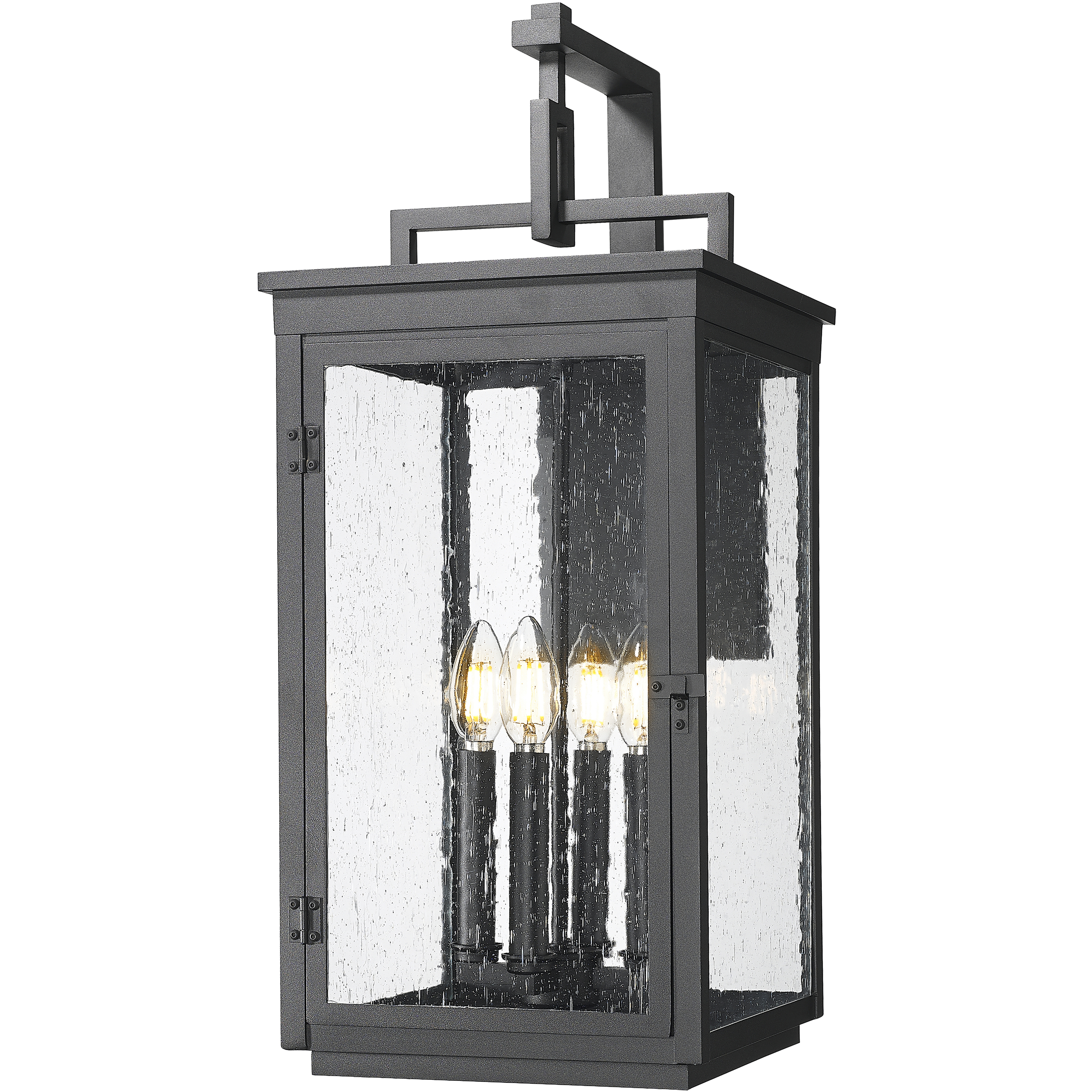Hartwell 4 Light 23.75 inch Sand Black Outdoor Wall Light
