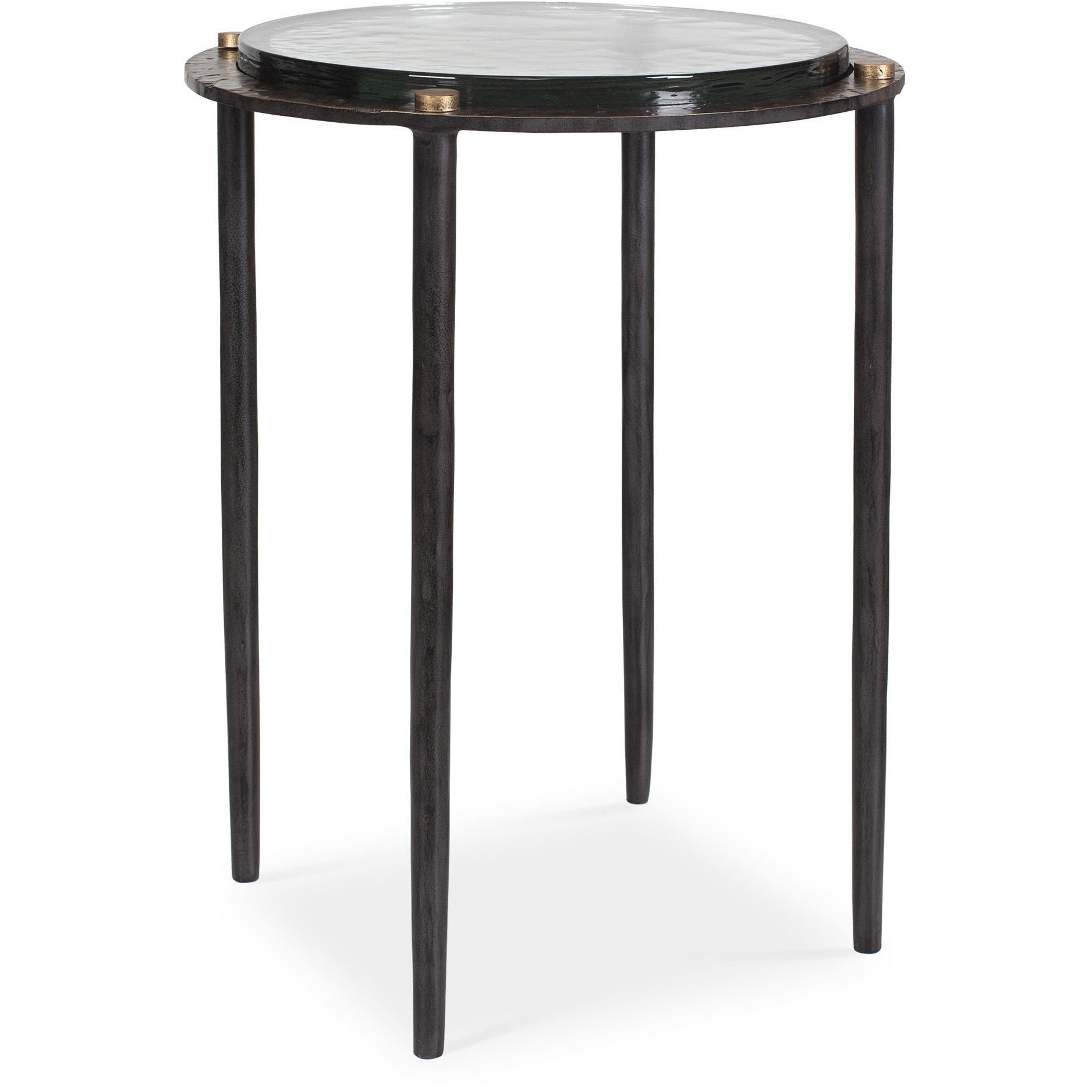 Kennington 19 X 14 inch Dark Bronze and Antique Brass Accent Table