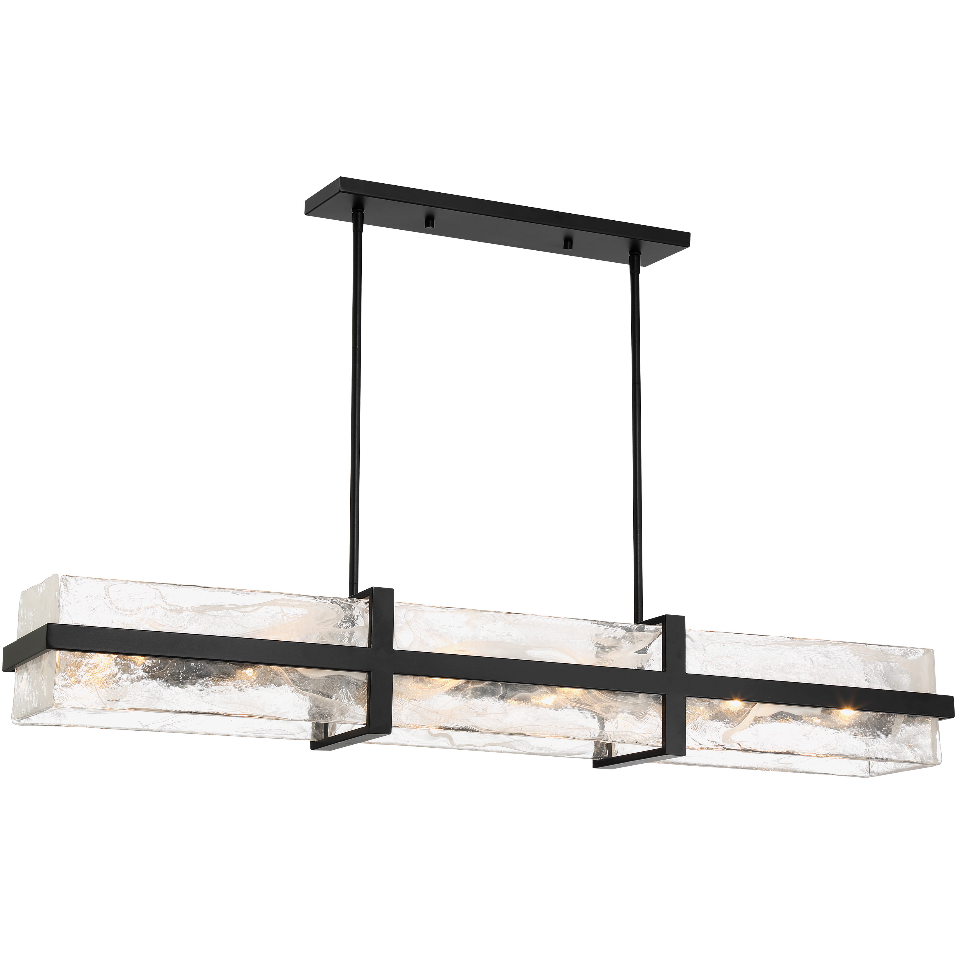 Cloud Break 12 Light 48 inch Coal Island Light Ceiling Light