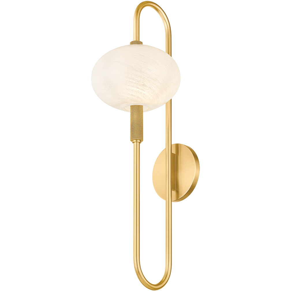 Delphine 1 Light 7 inch Aged Brass Wall Sconce Wall Light