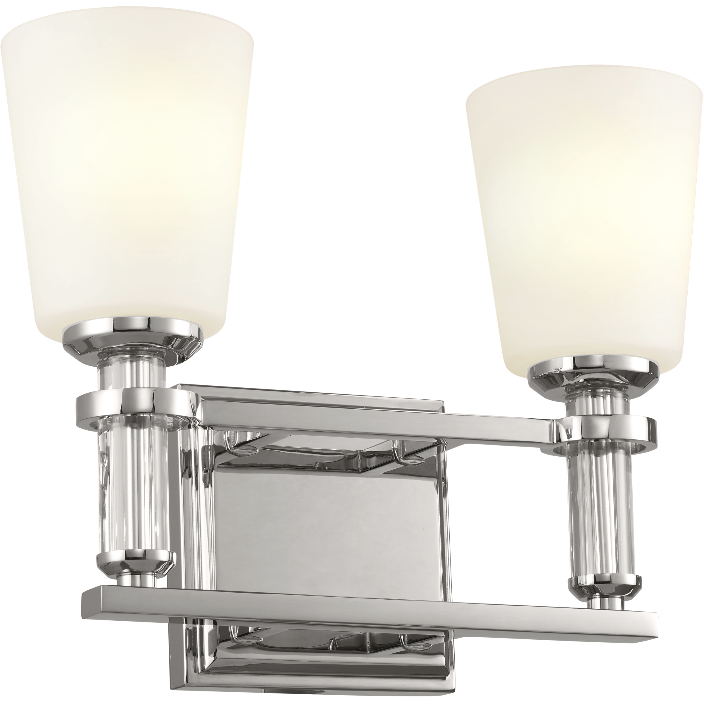 Rosalind 2 Light 14.25 inch Polished Nickel Bath Vanity Light Wall Light