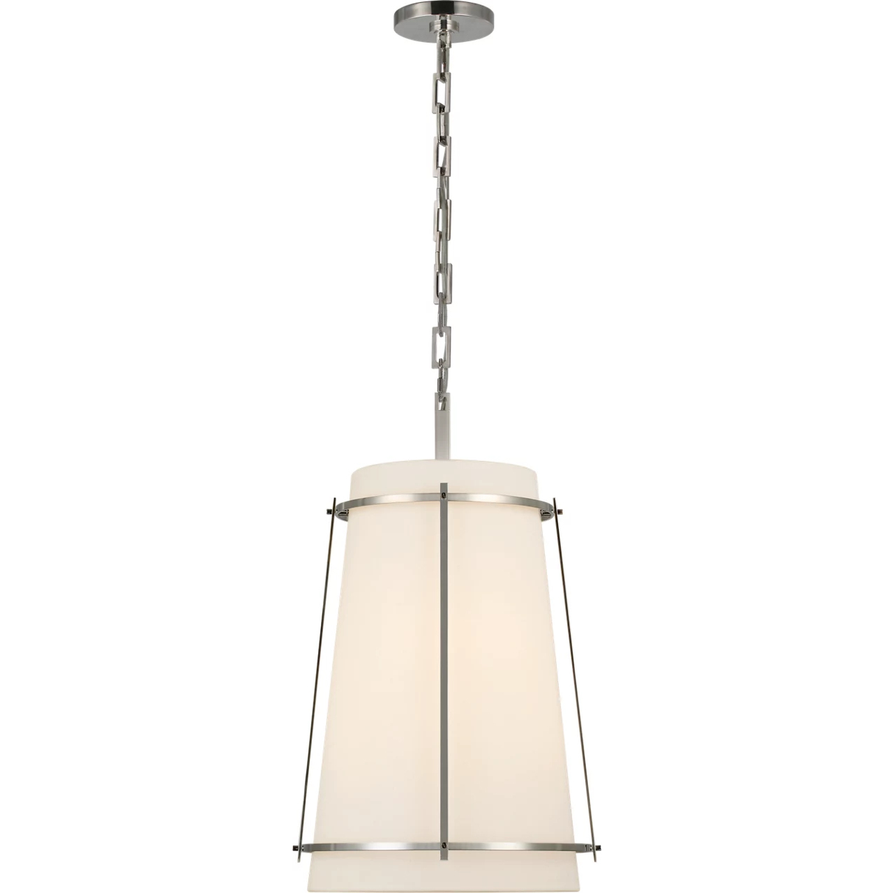 Carrier and Company Callaway LED 14.5 inch Polished Nickel Hanging Shade Ceiling Light, Medium