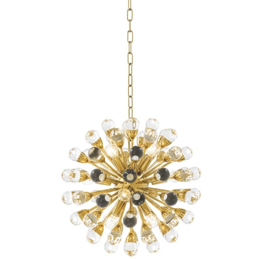 Anto 12 Light 19.69 inch Gold and Clear Glass Chandelier Ceiling Light, Small