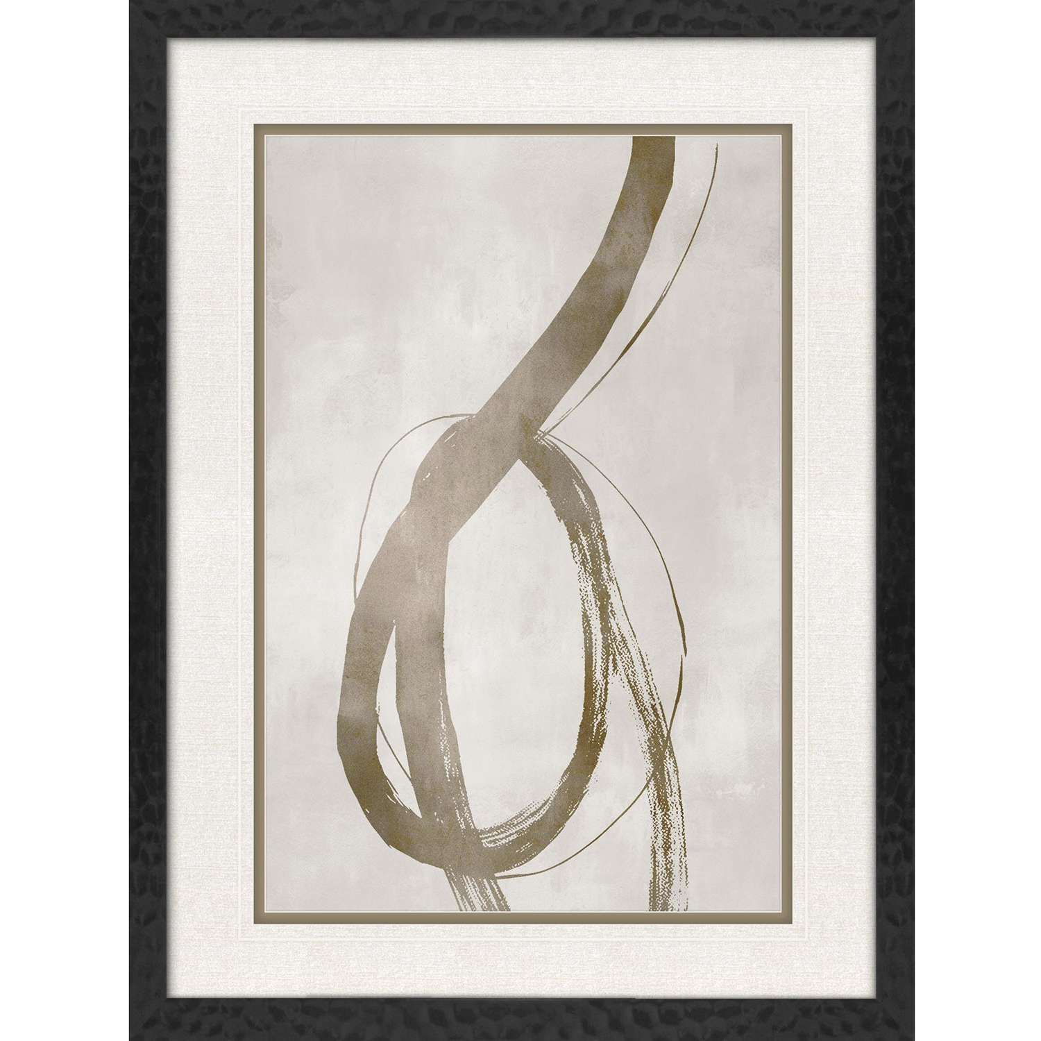 Twisting Paths / Winding Paths Metallic and Neutral Framed Art, Propac
