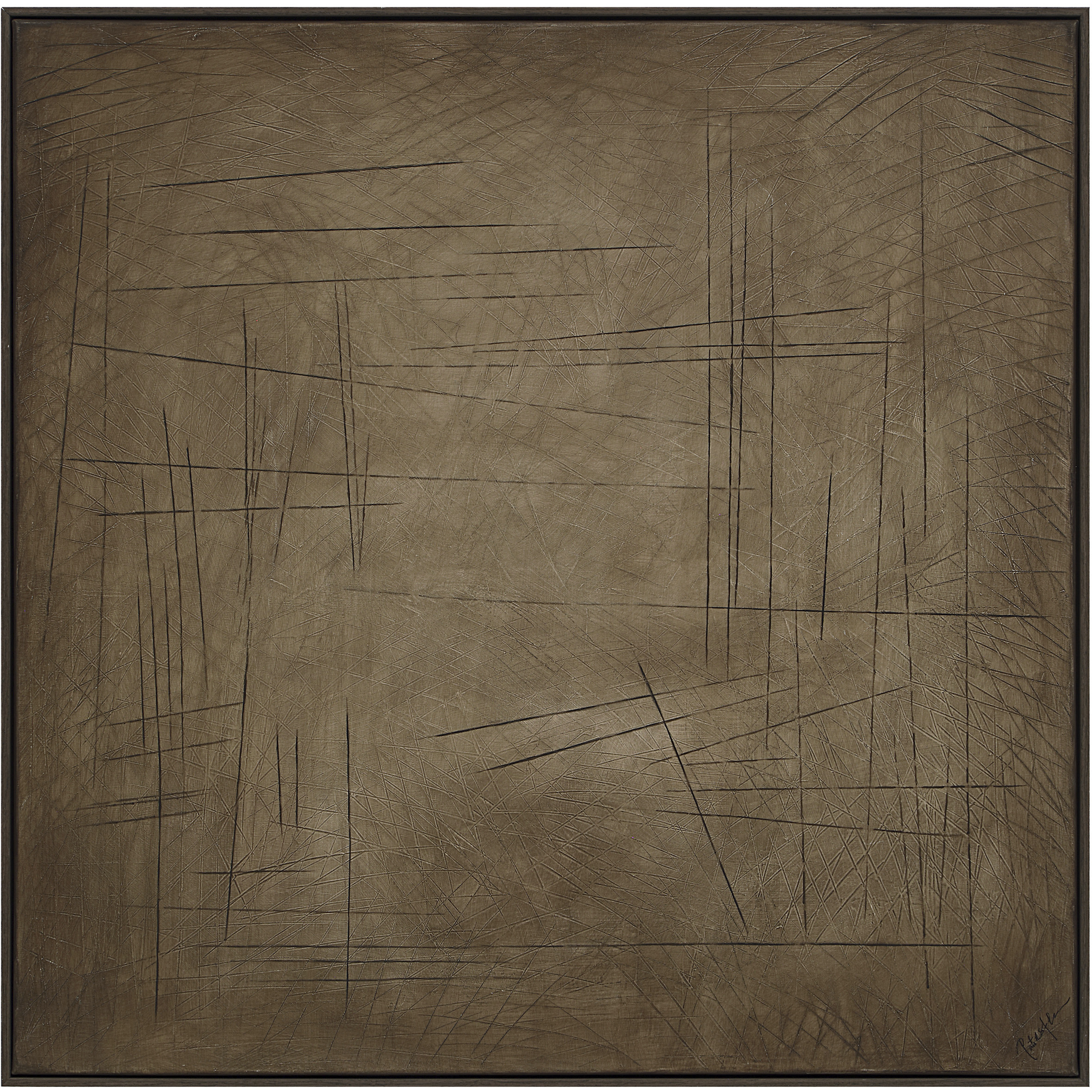 Alaric Multicolor and Black Oak Canvas Art