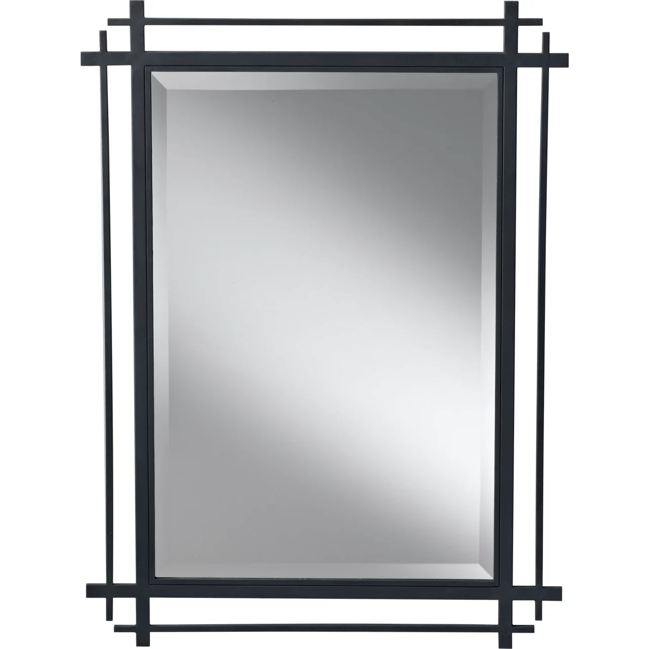 Ethan 37 X 27.19 inch Antique Forged Iron Mirror