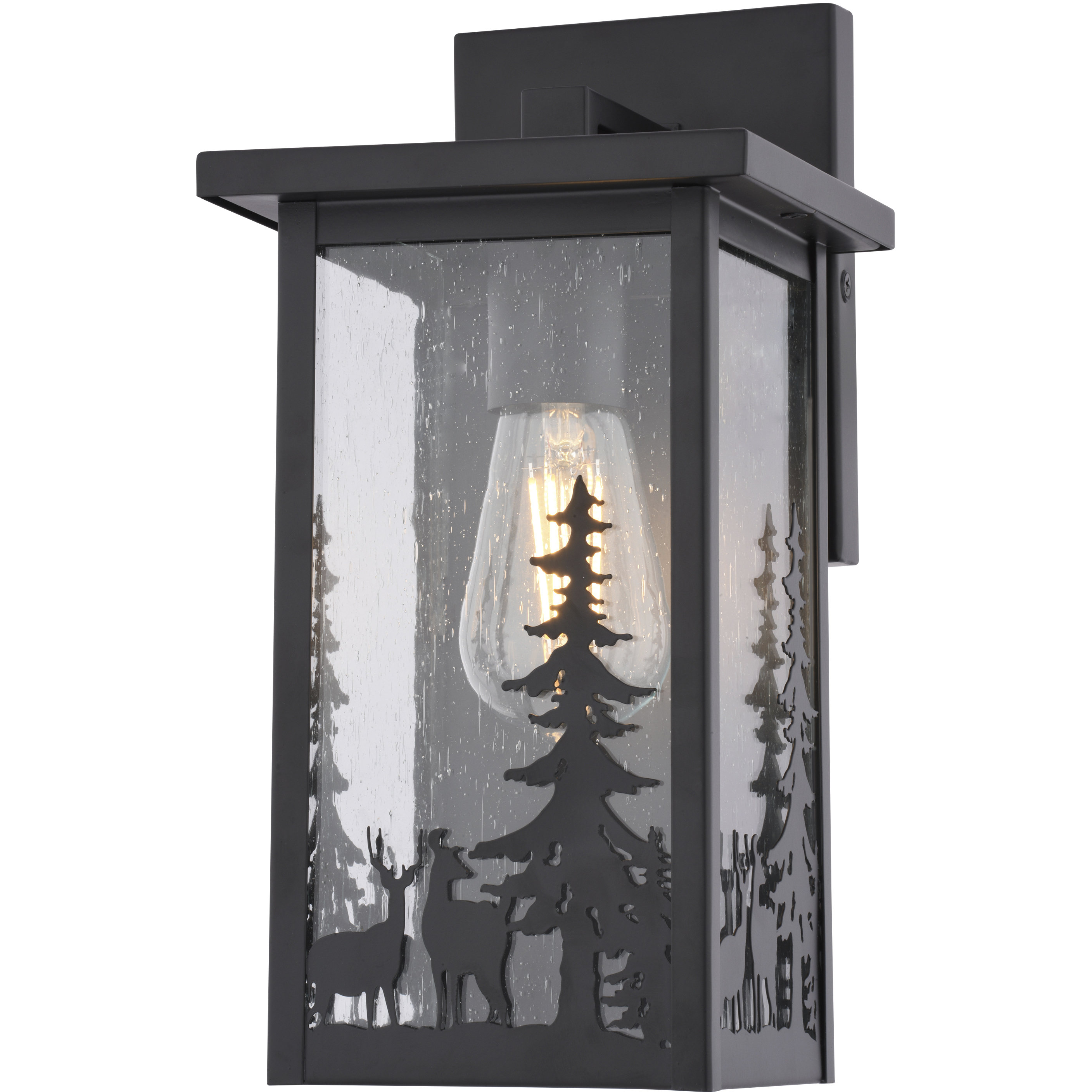 Acadia 1 Light 12.25 inch Matte Black Outdoor Wall