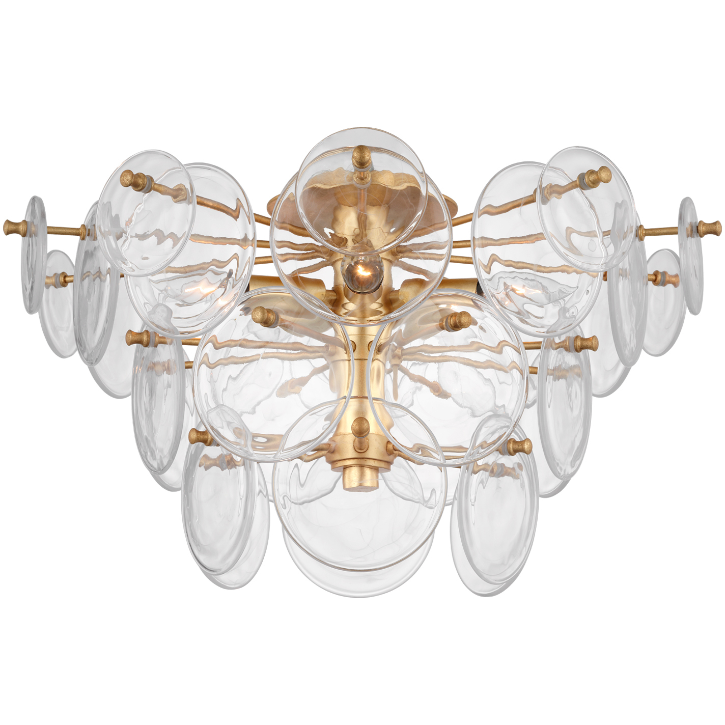 Loire medium tiered flush mount hot sale