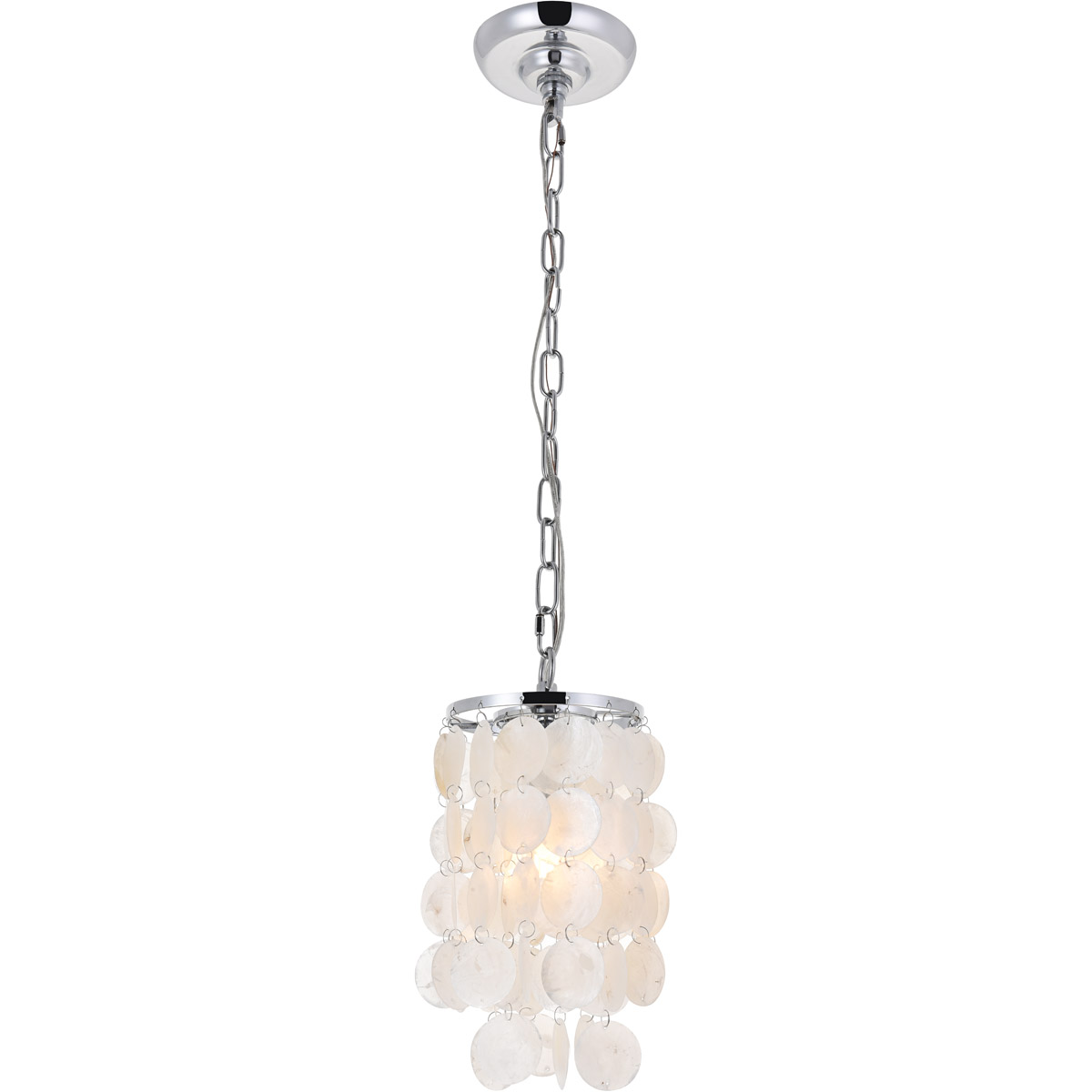 Selene 1 Light 6 inch Chrome Pendant Ceiling Light