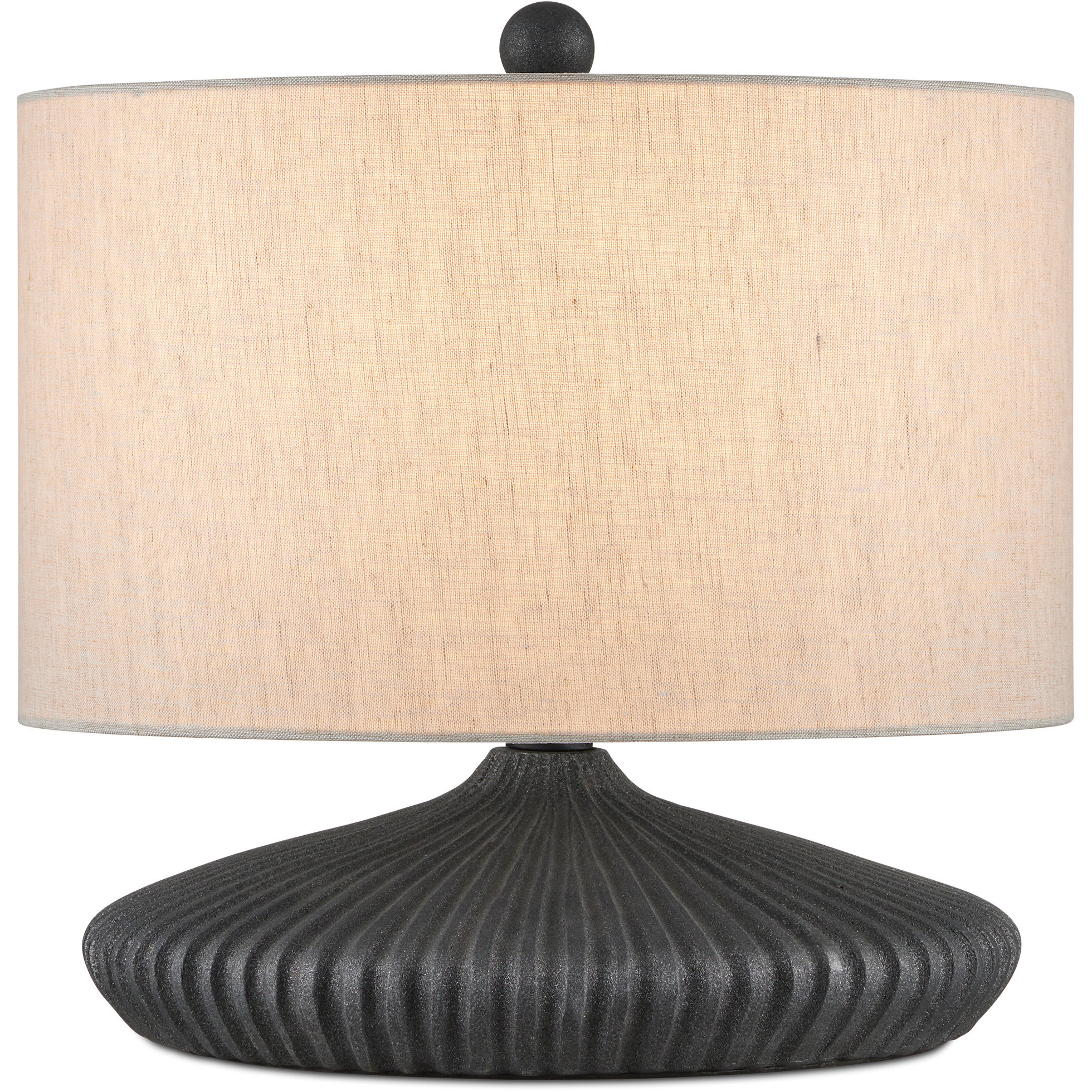 Mythmaker 17 inch 100 watt Black Granite Table Lamp Portable Light