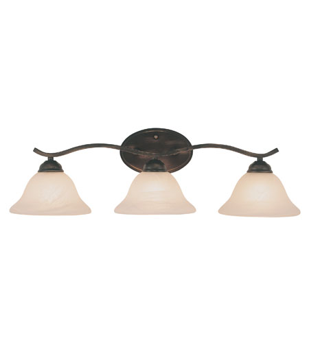 Hollyslope 3 Light 26 inch Rubbed Oil Bronze Vanity Bar Wall Light