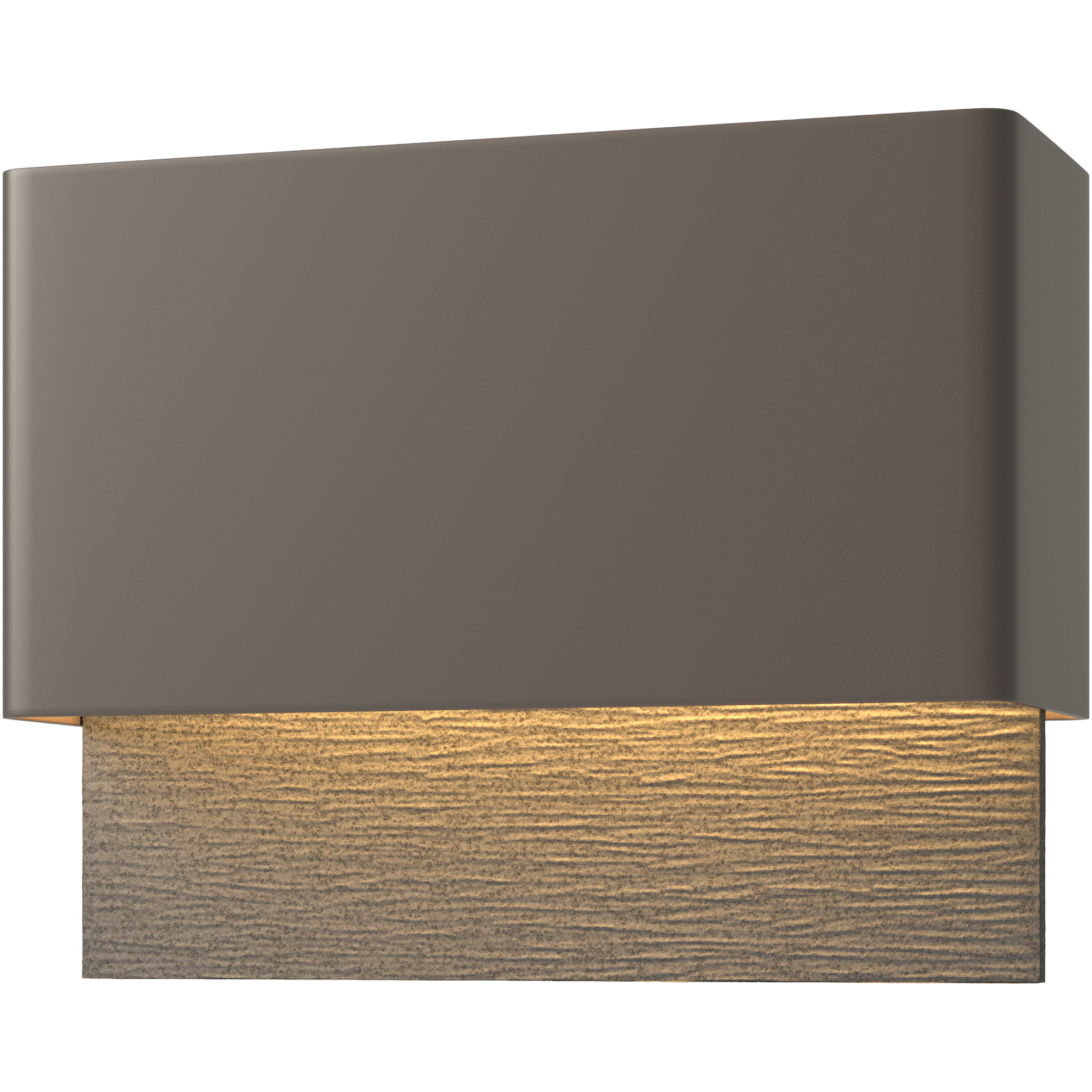 Stratum LED 7.4 inch Coastal Dark Smoke and Coastal Natural Iron Outdoor Sconce in Coastal Dark Smoke/Coastal Natural Iron