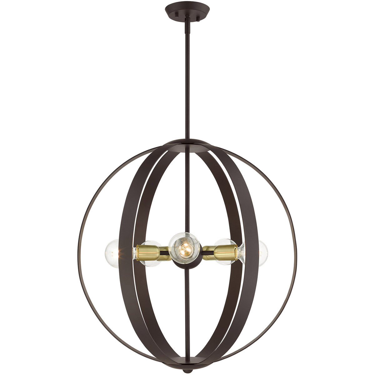 Modesto 5 Light 24 inch Bronze Chandelier Ceiling Light