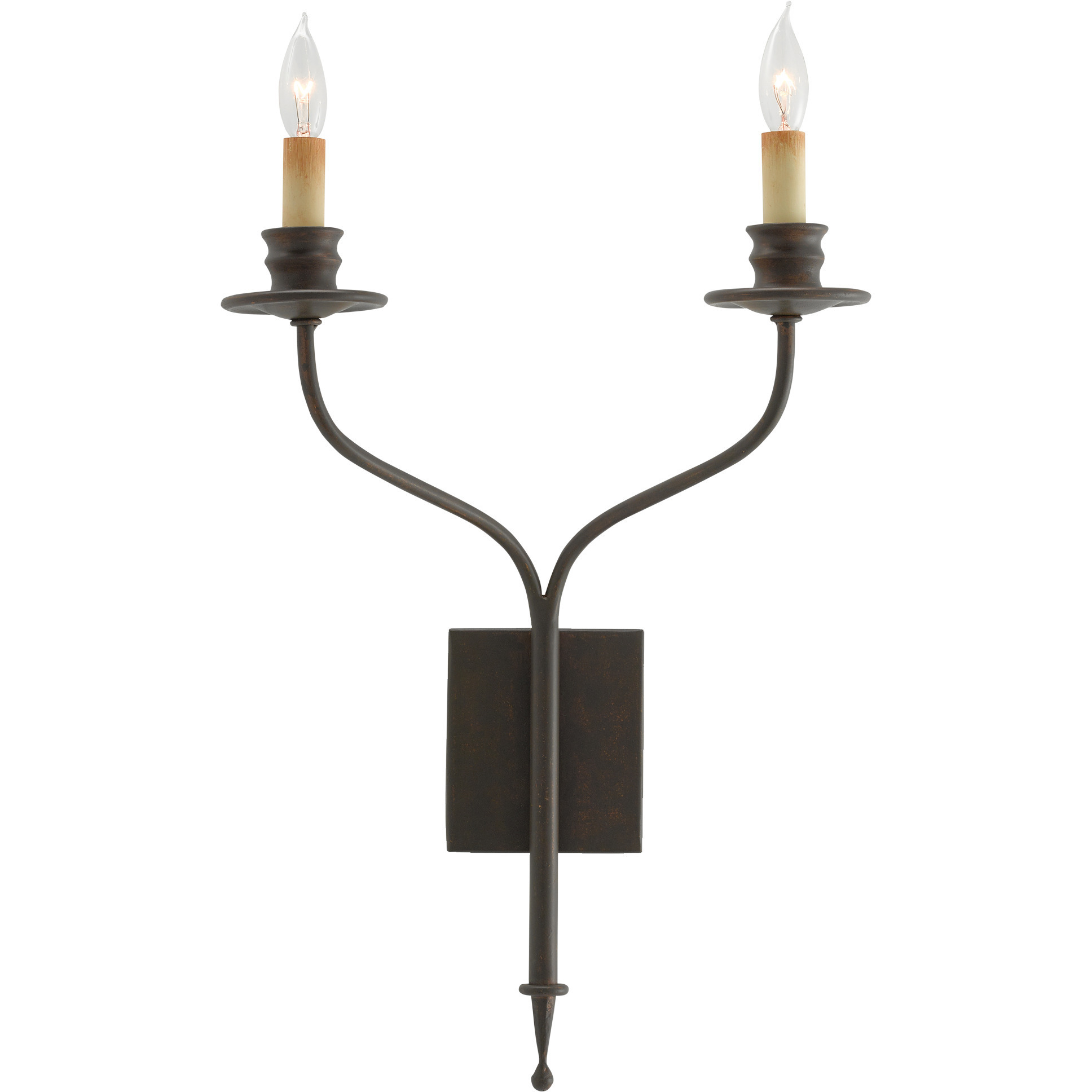 Highlight 2 Light 13.25 inch Bronze Gold Wall Sconce Wall Light