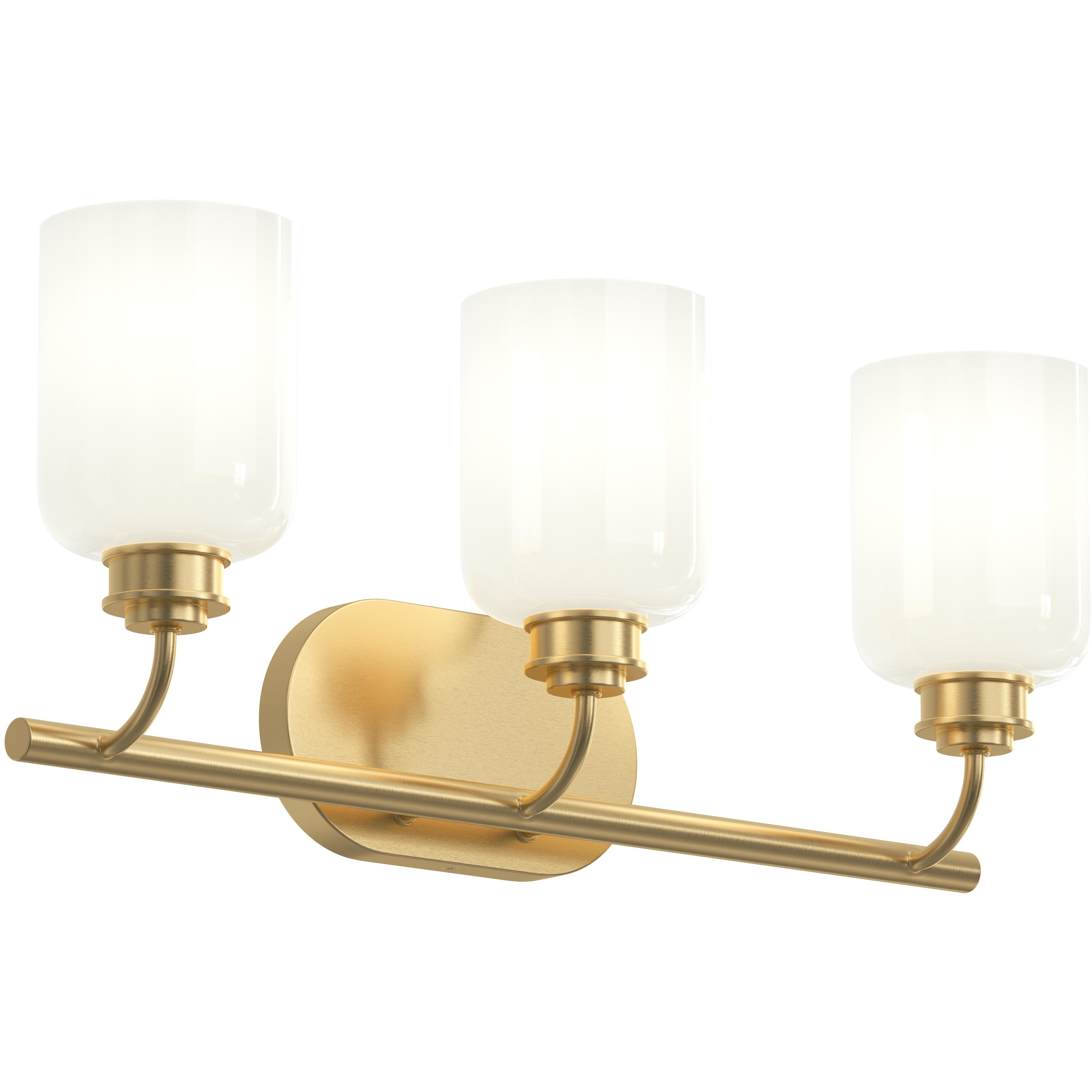Reines 3 Light 22.75 inch Brushed Gold Bath Vanity Wall Light