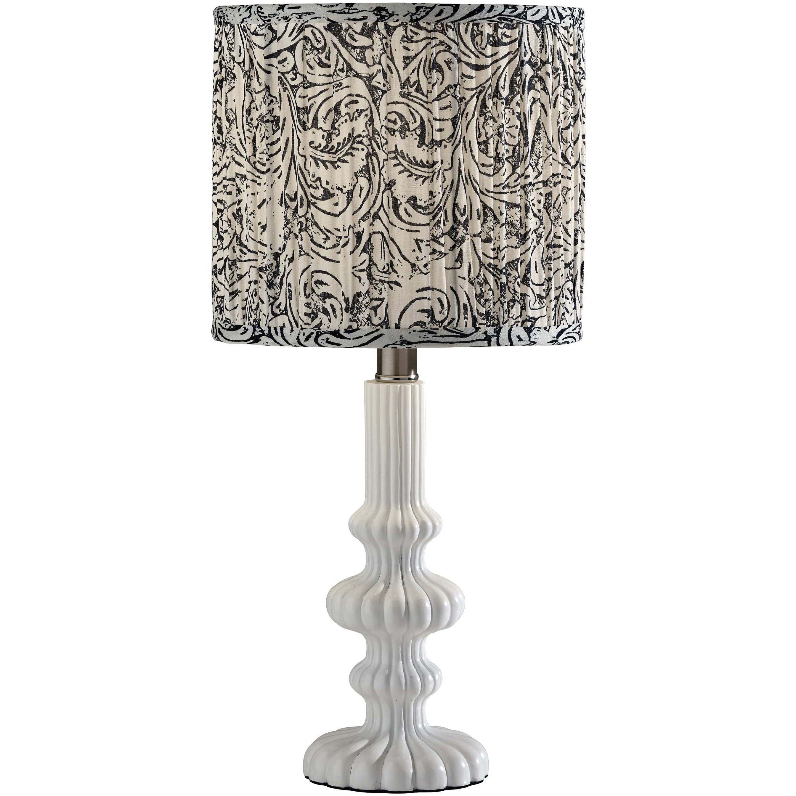 Ambrose 18.75 inch 60 watt White Table Lamp Portable Light