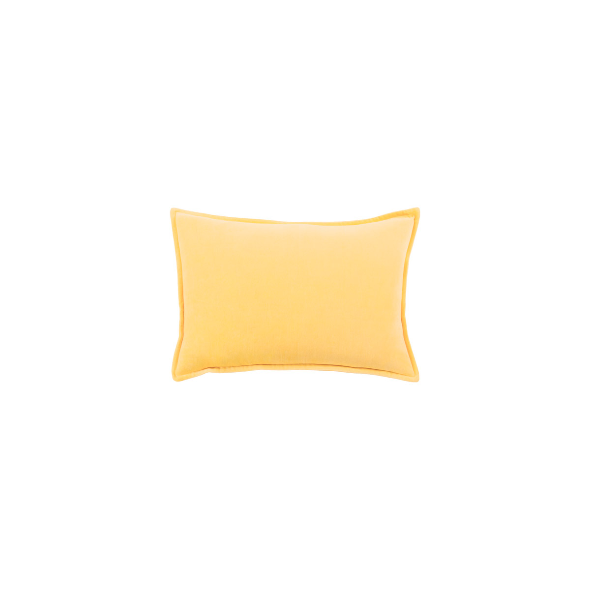 Cotton Velvet 19 X 19 inch Mustard Pillow Kit in 13 x 19, Lumbar