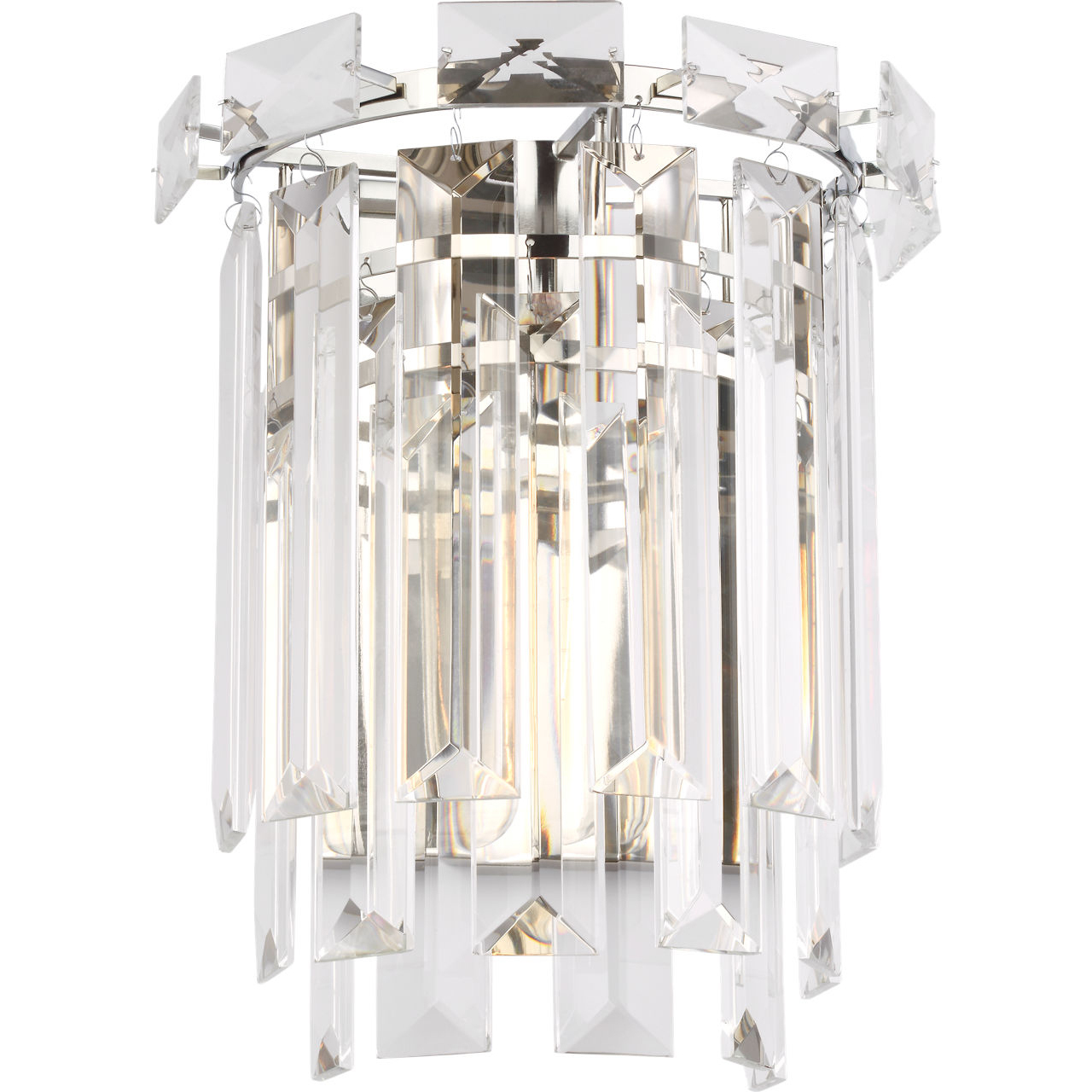 C&M by Chapman & Myers Arden 1 Light 10.13 inch Polished Nickel Sconce Wall Light