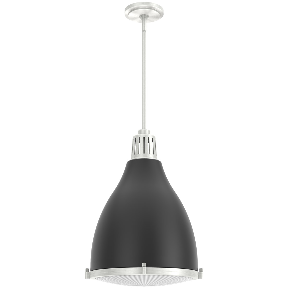 Bluff View 3 Light 14.25 inch Flat Matte Black Pendant Ceiling Light