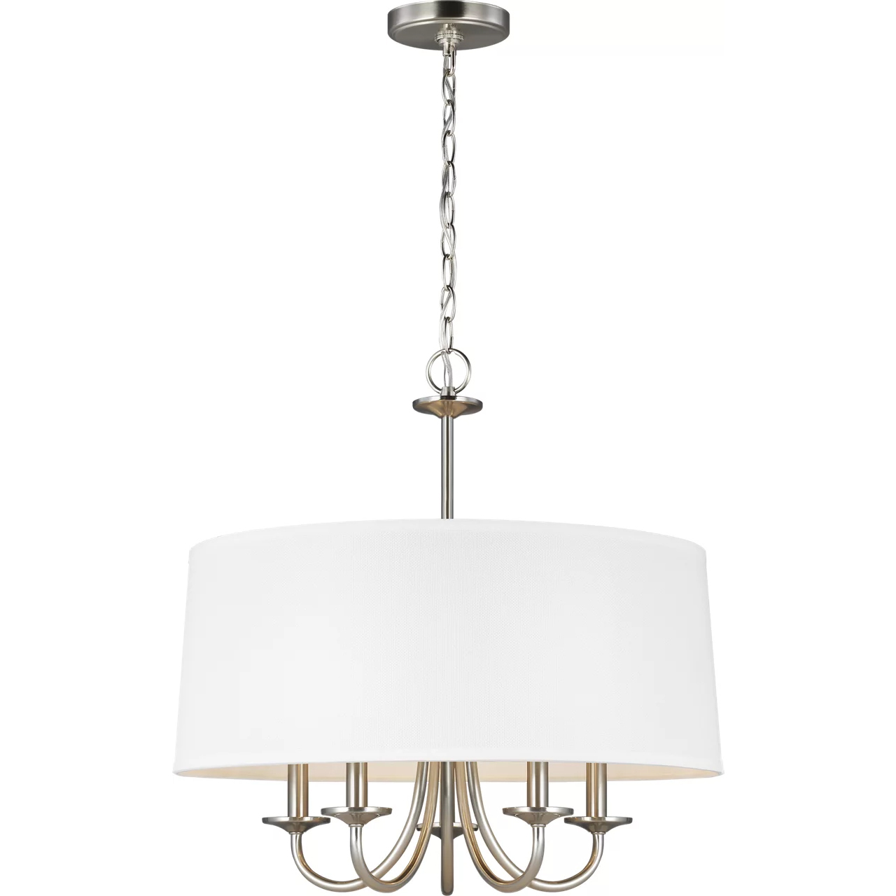 Seville LED 21.5 inch Brushed Nickel Chandelier Ceiling Light