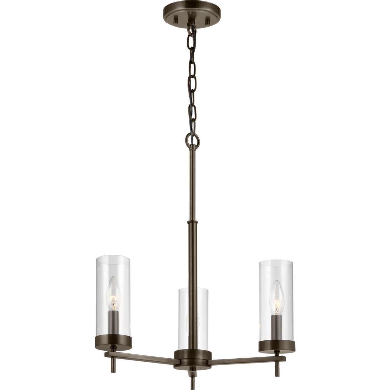 Sean Lavin Zire 3 Light 18 inch Brushed Oil Rubbed Bronze Chandelier Ceiling Light