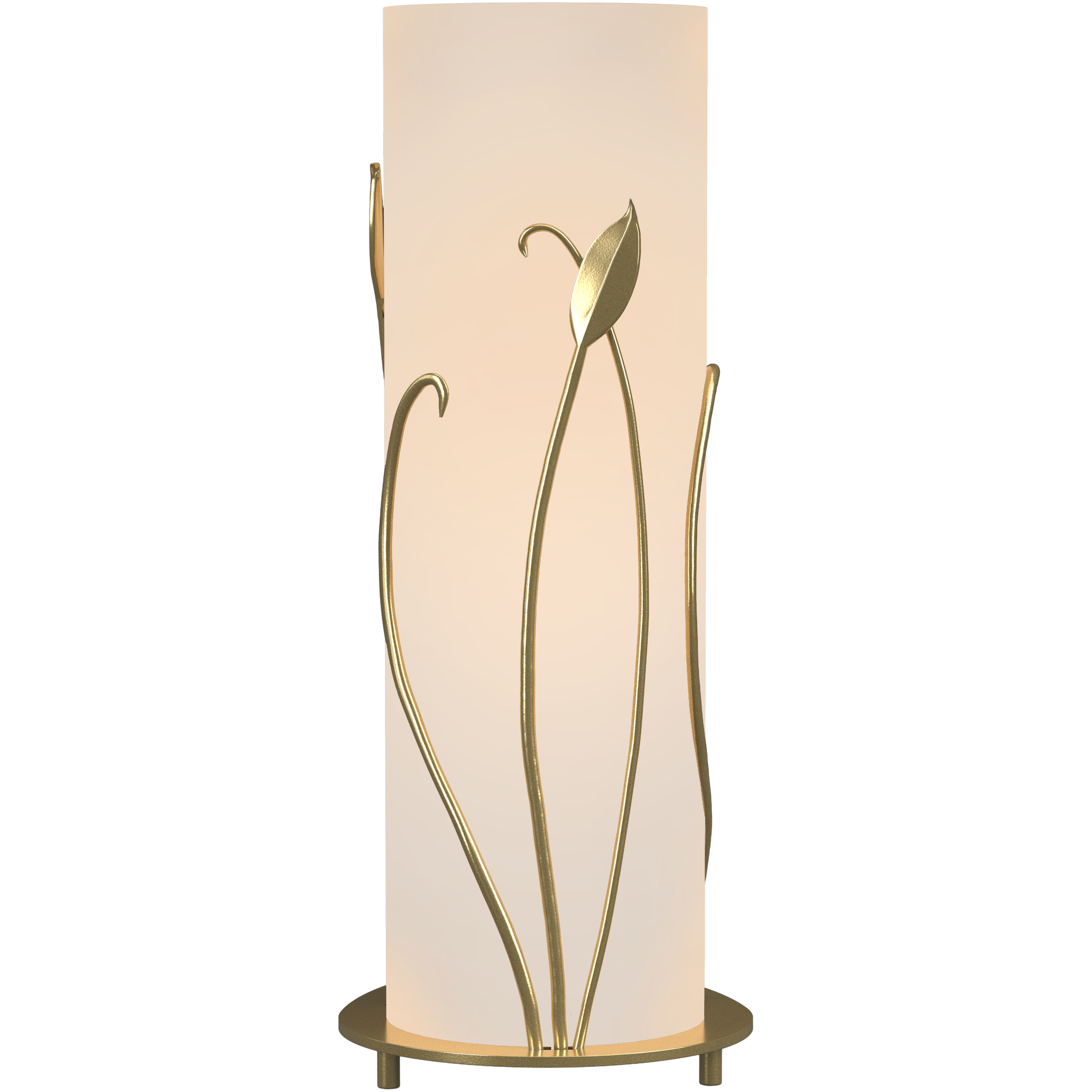 Forged Leaves 18 inch 150 watt Modern Brass Table Lamp Portable Light