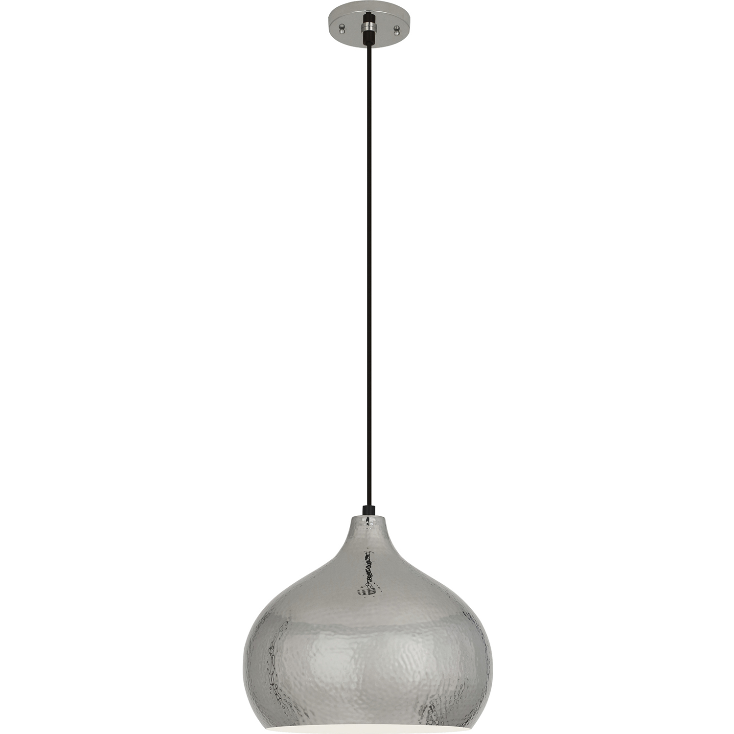 Dal 1 Light 14 inch Polished Nickel Pendant Ceiling Light