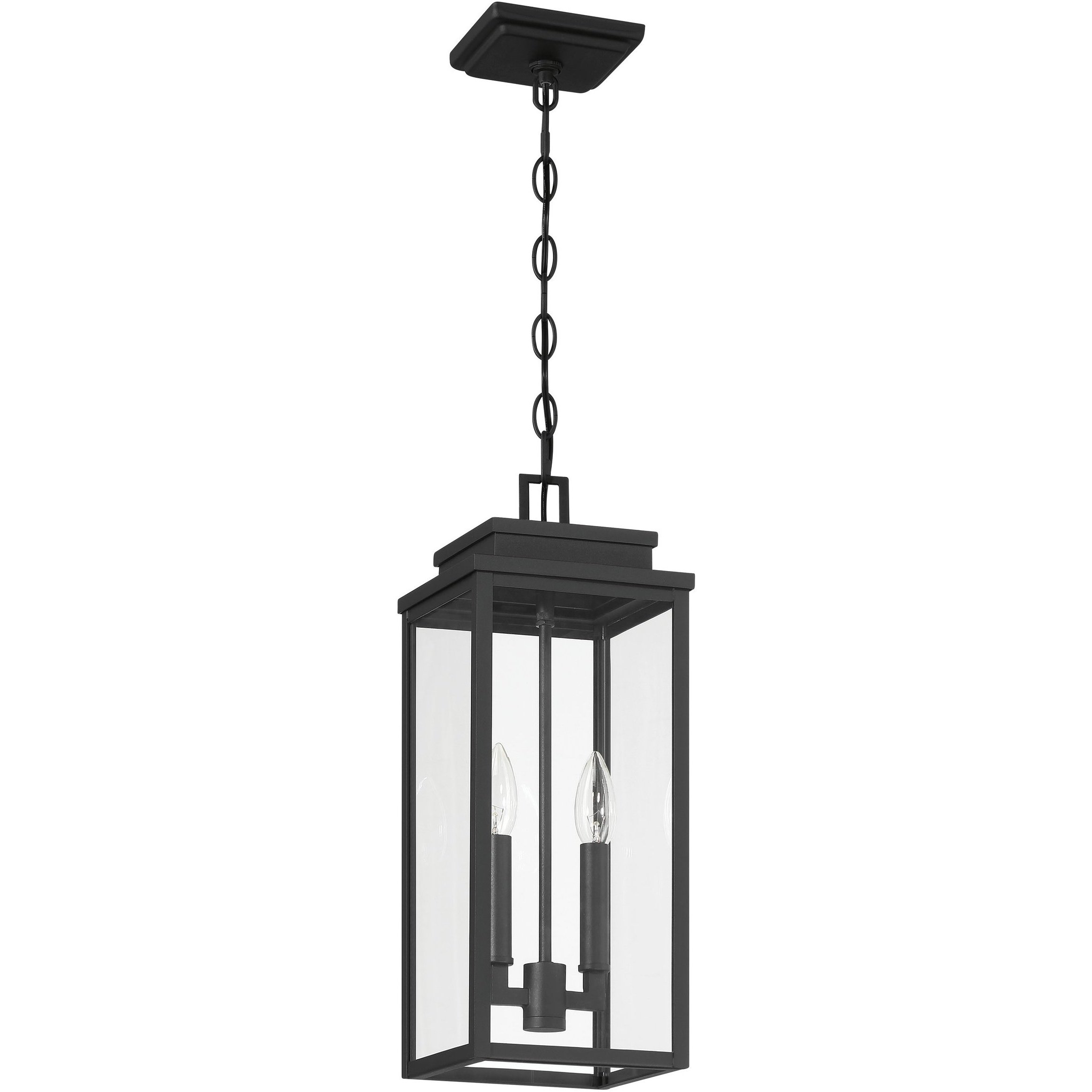 Hillside 2 Light 7 inch Textured Black Exterior Pendant
